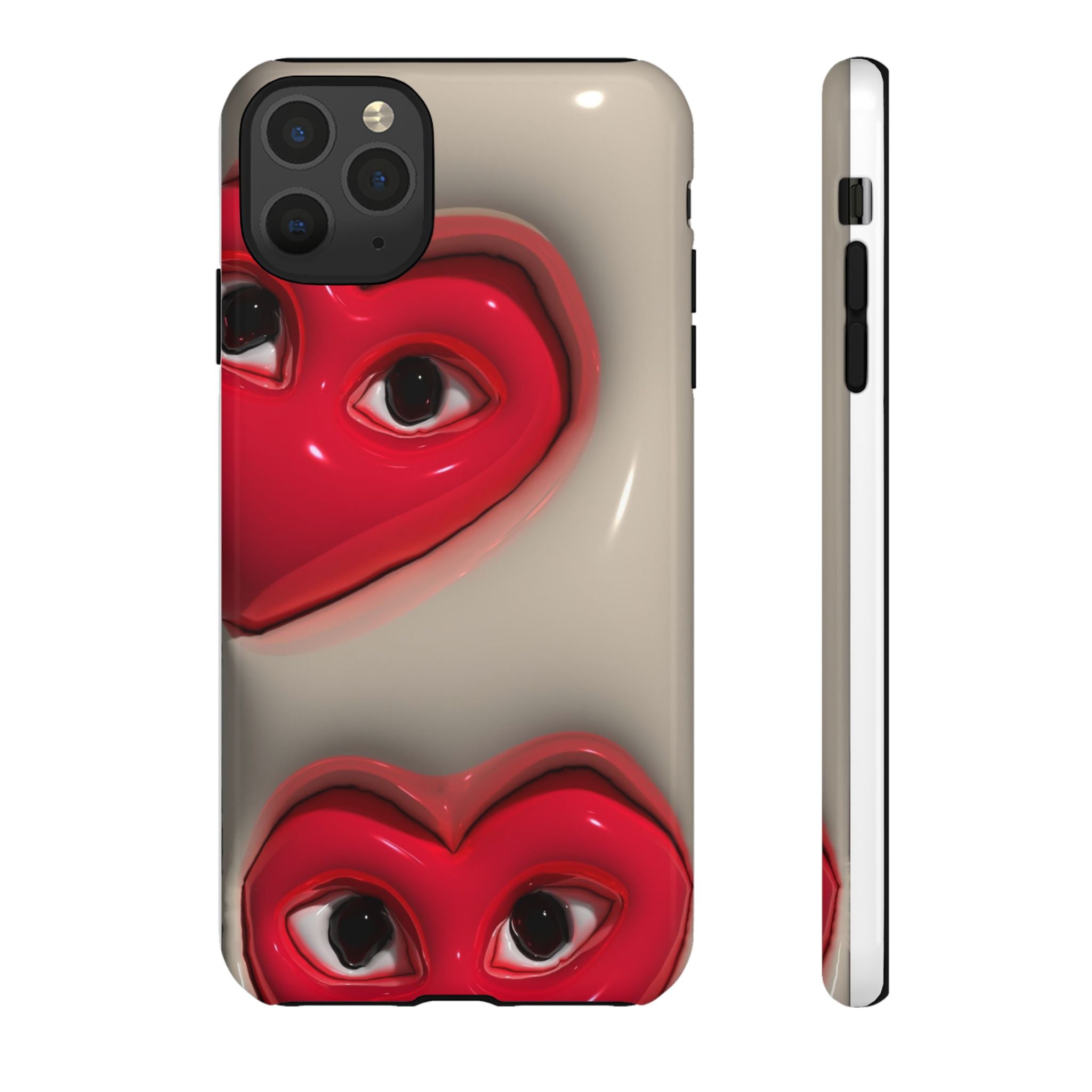 3D Hearts Phone Case