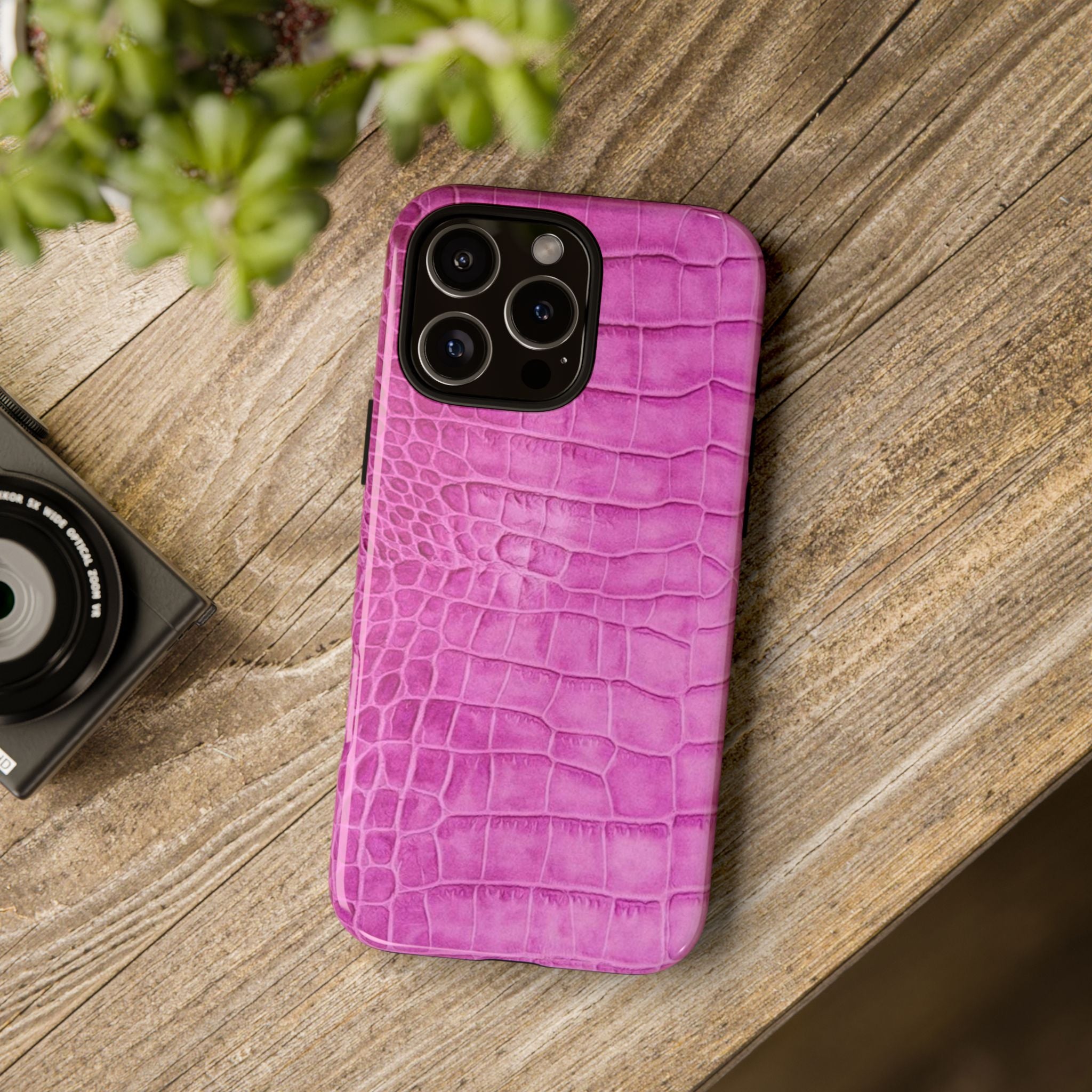 Purple Croc Phone Case