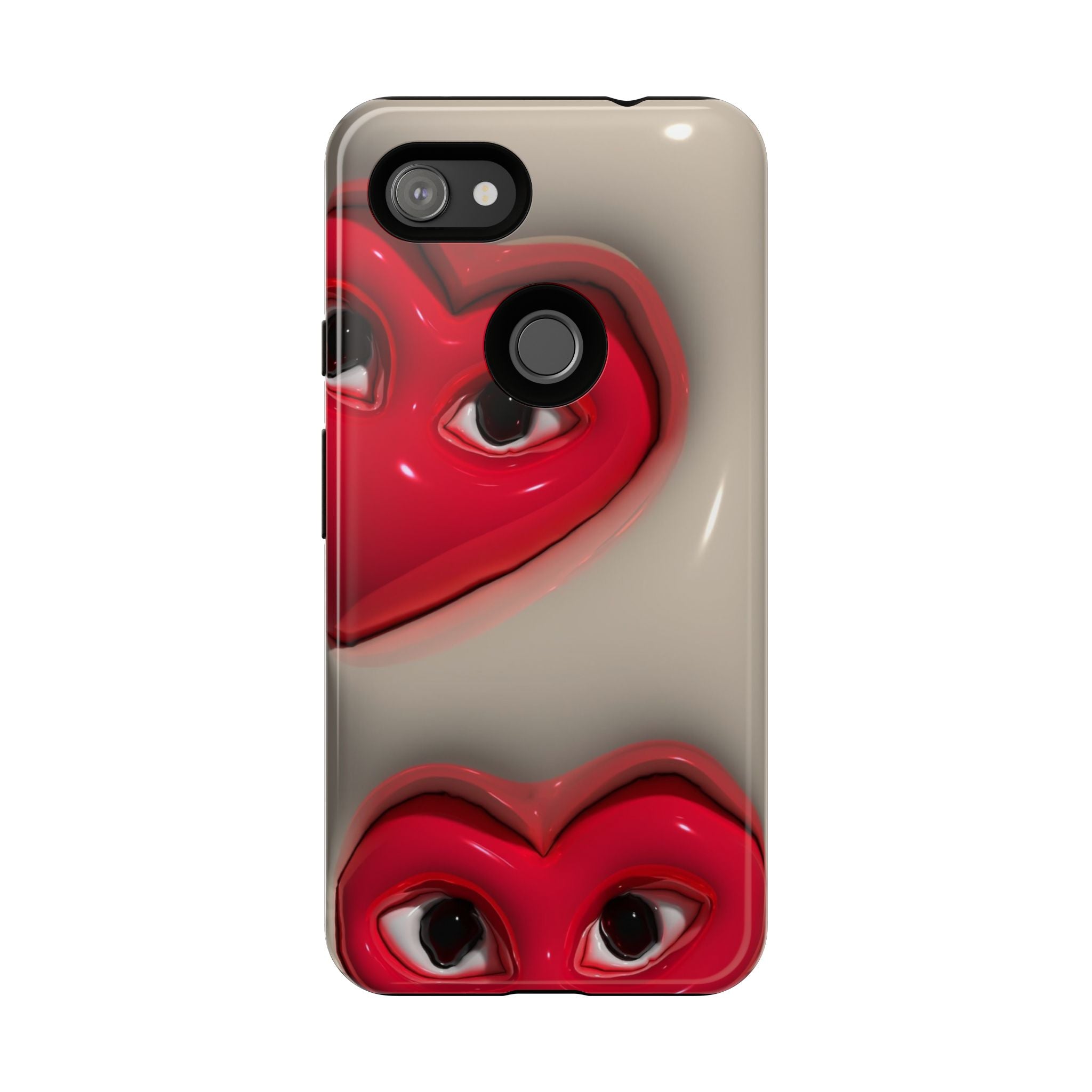 3D Hearts Phone Case