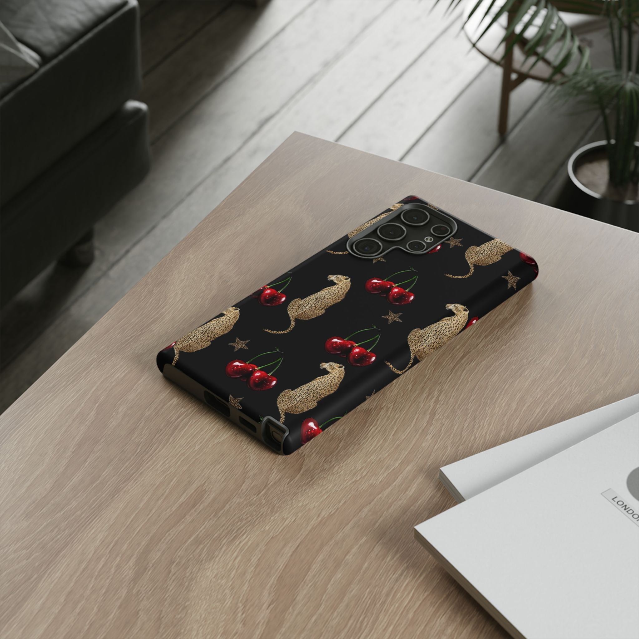 Leopards & Cherries Phone Case