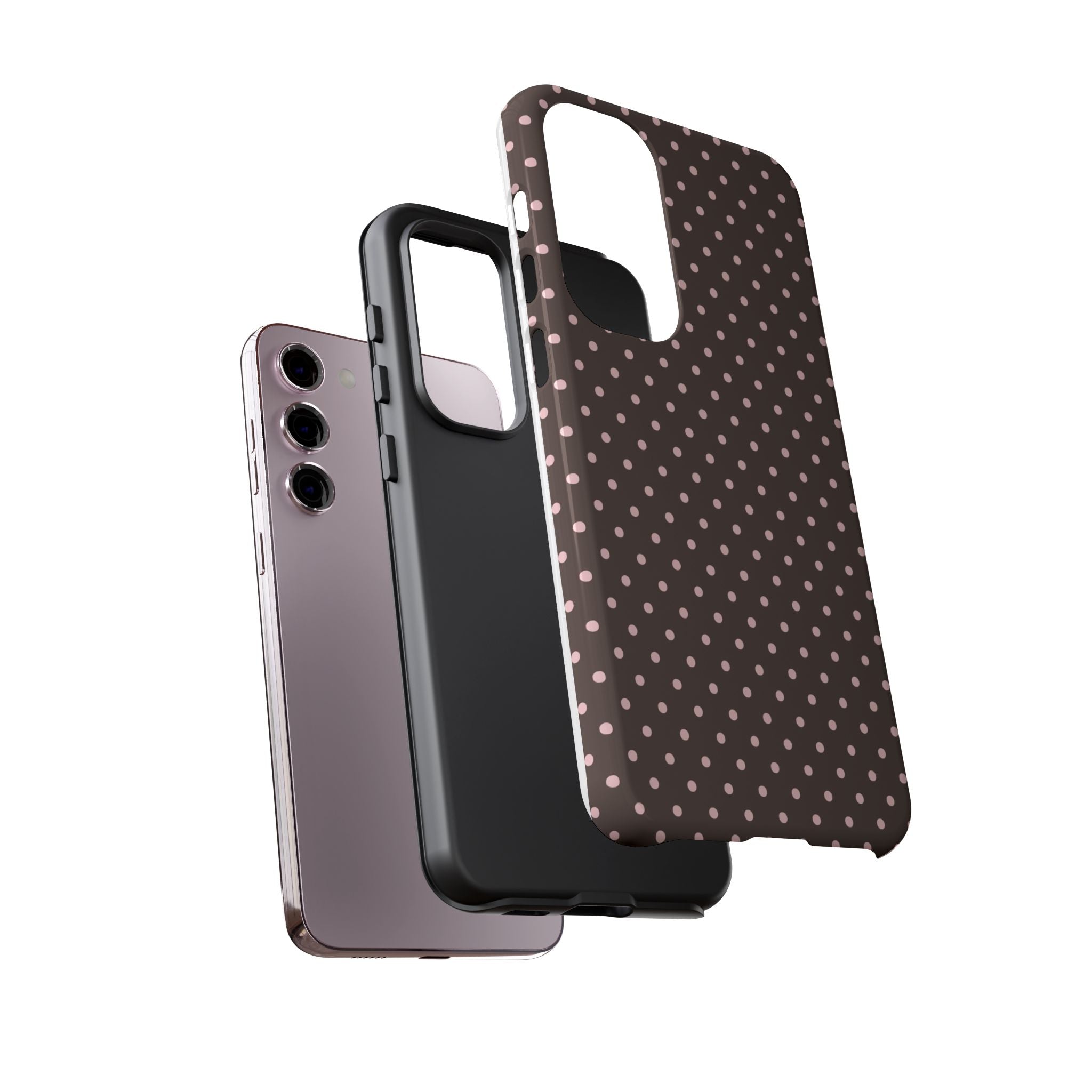 Brown Polka Phone Case