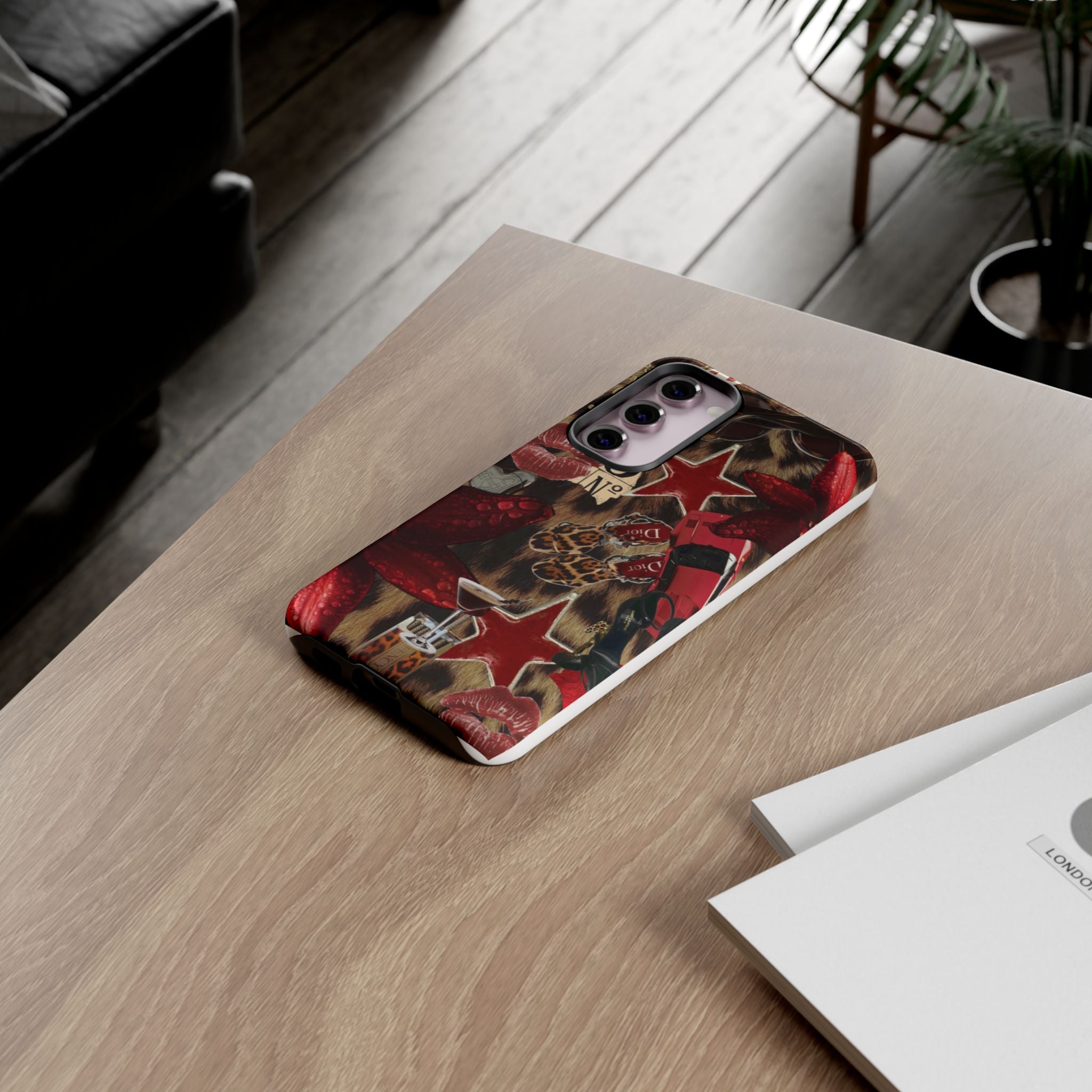 Cheetah Red Phone Case
