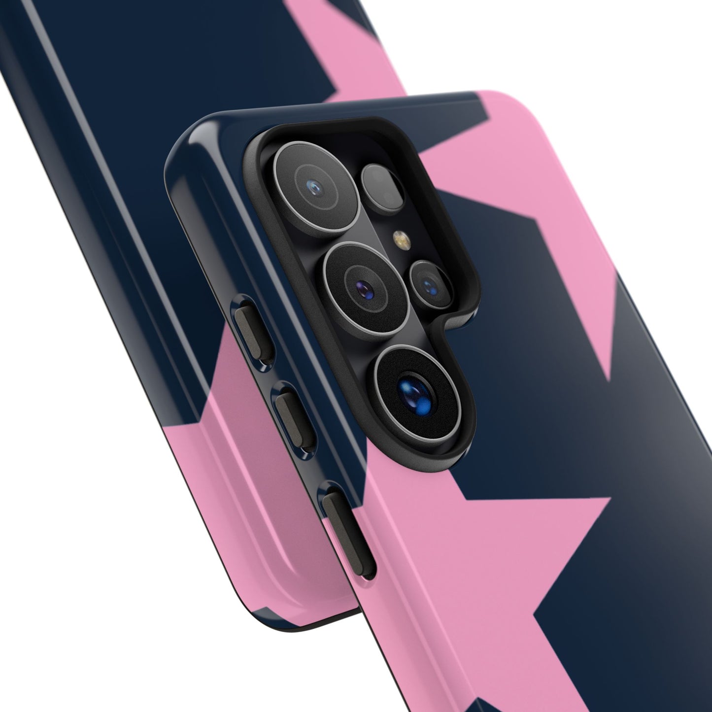 Navy & Pink Star Tough Cover