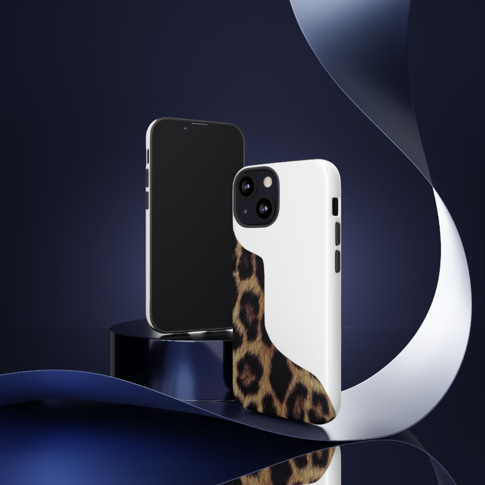 Half Cheetah Print Phone Case