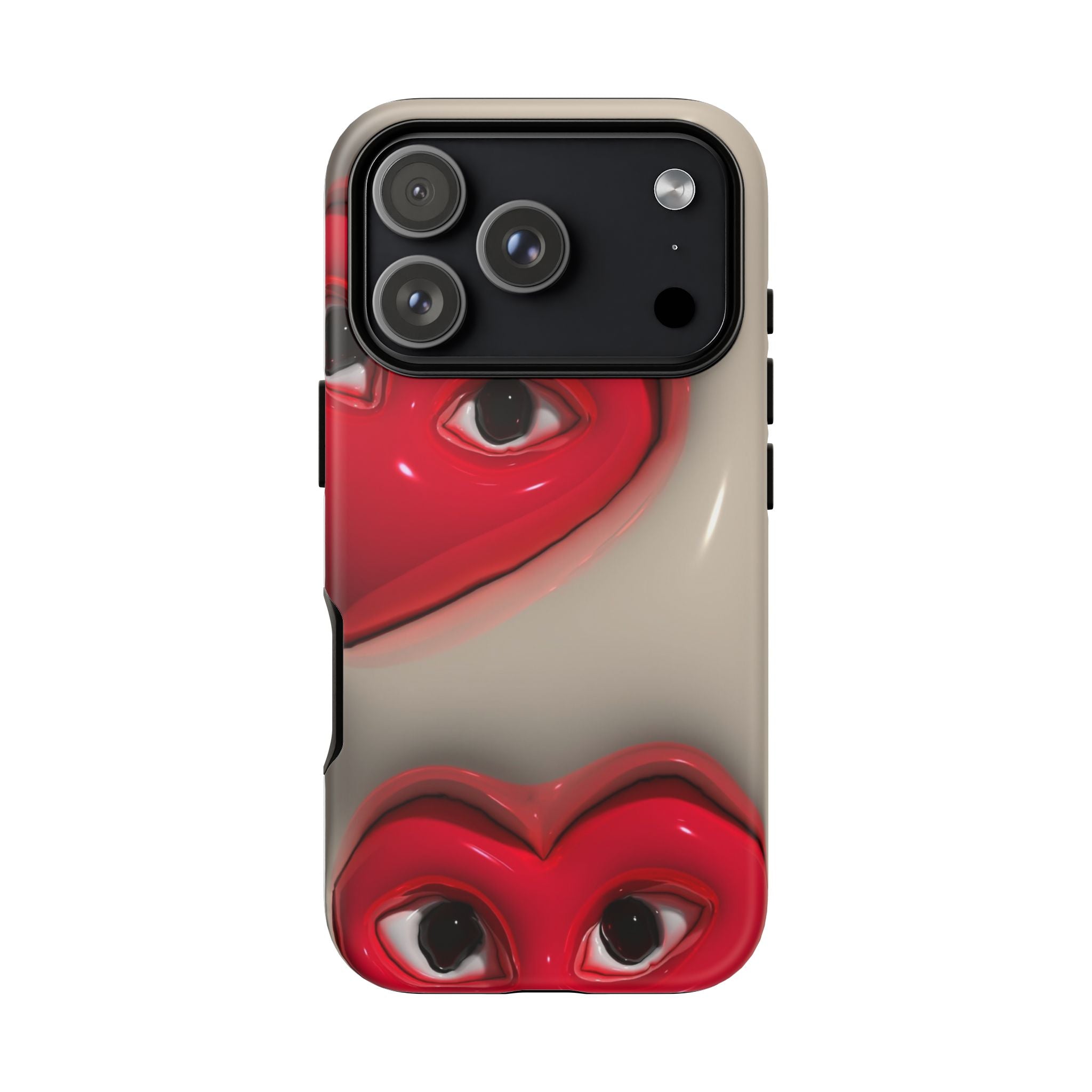 3D Hearts Phone Case