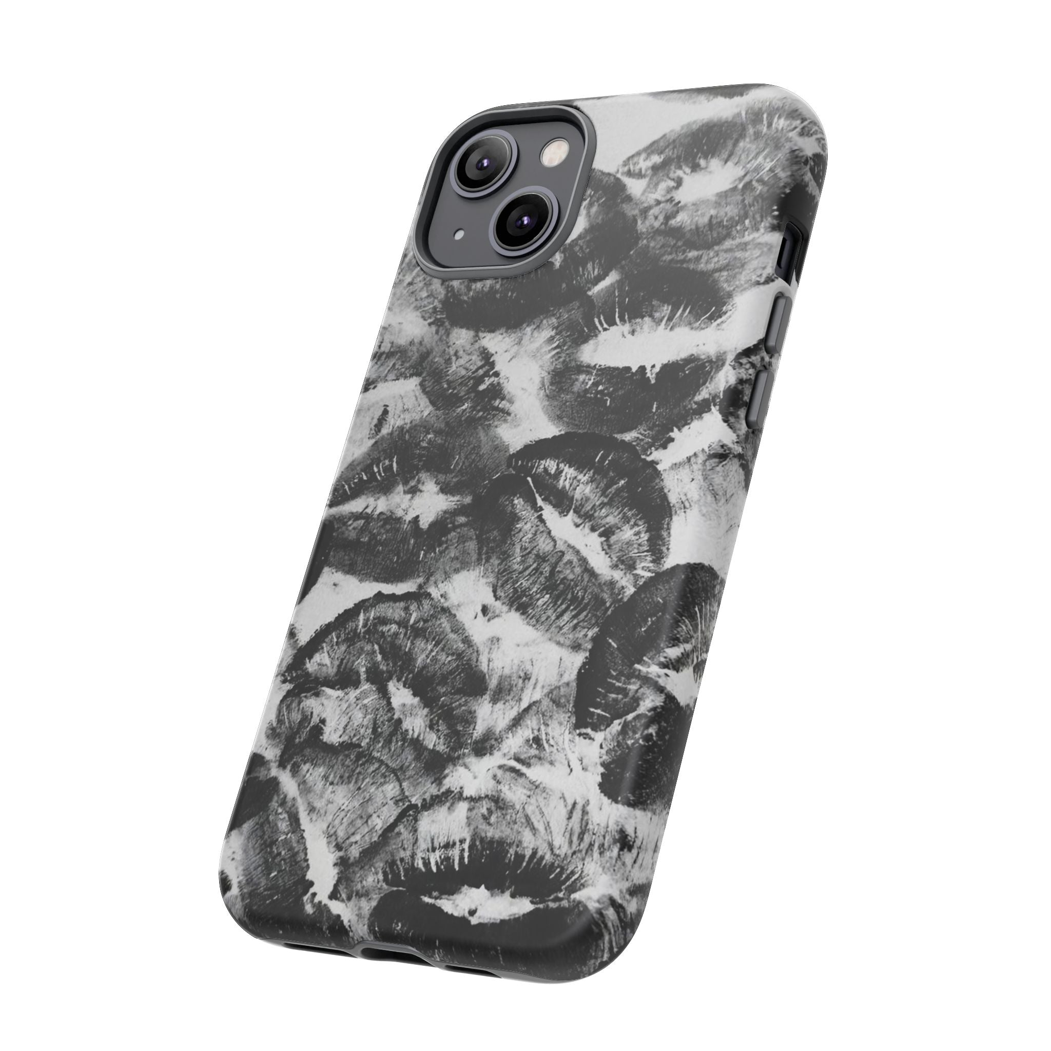Black and Kiss Design Phone Case