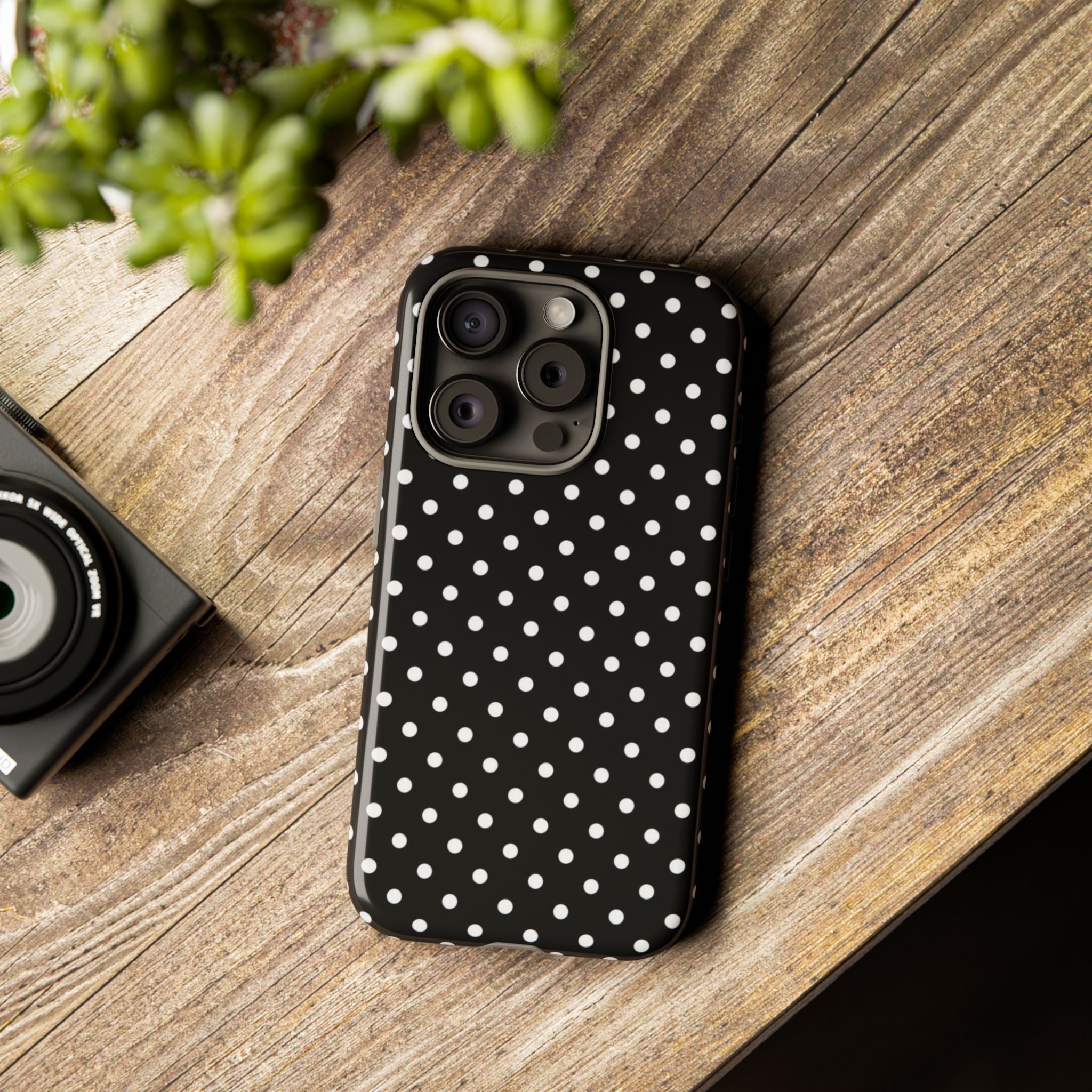 Black Polka Dot Phone Case