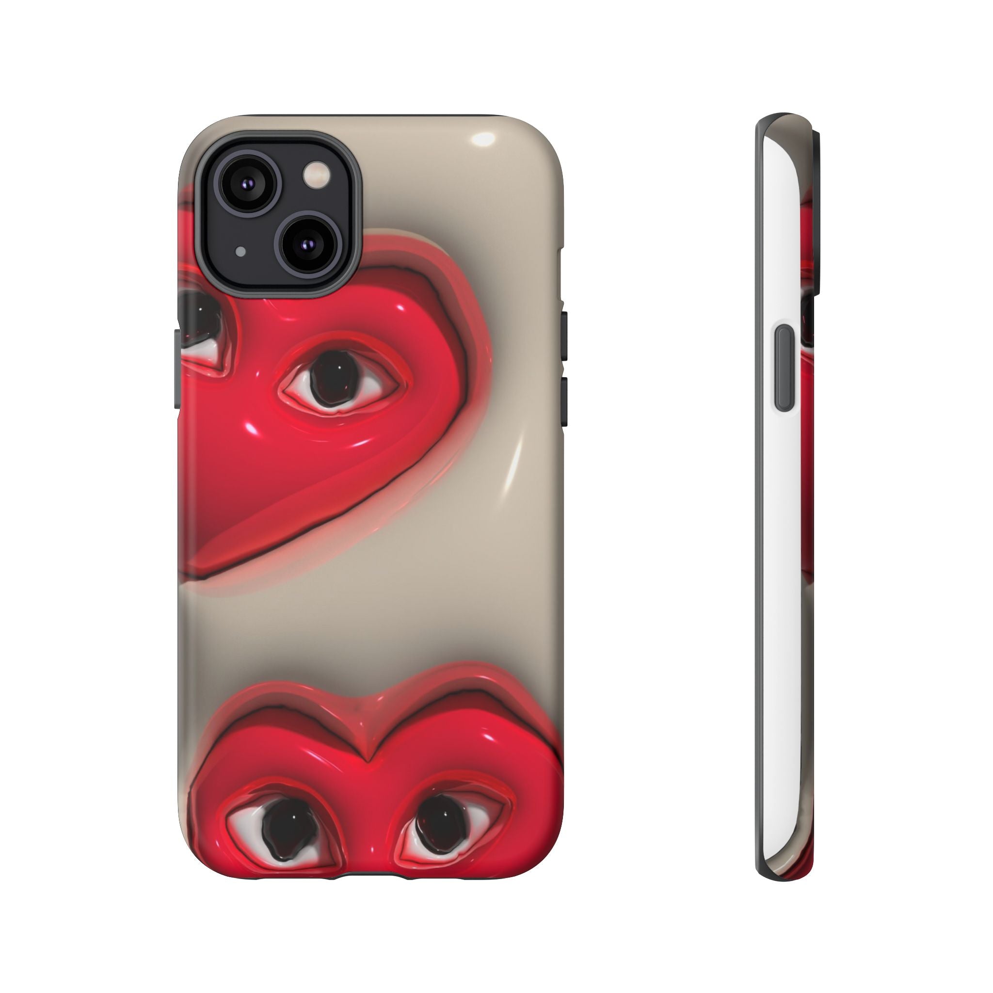 3D Hearts Phone Case