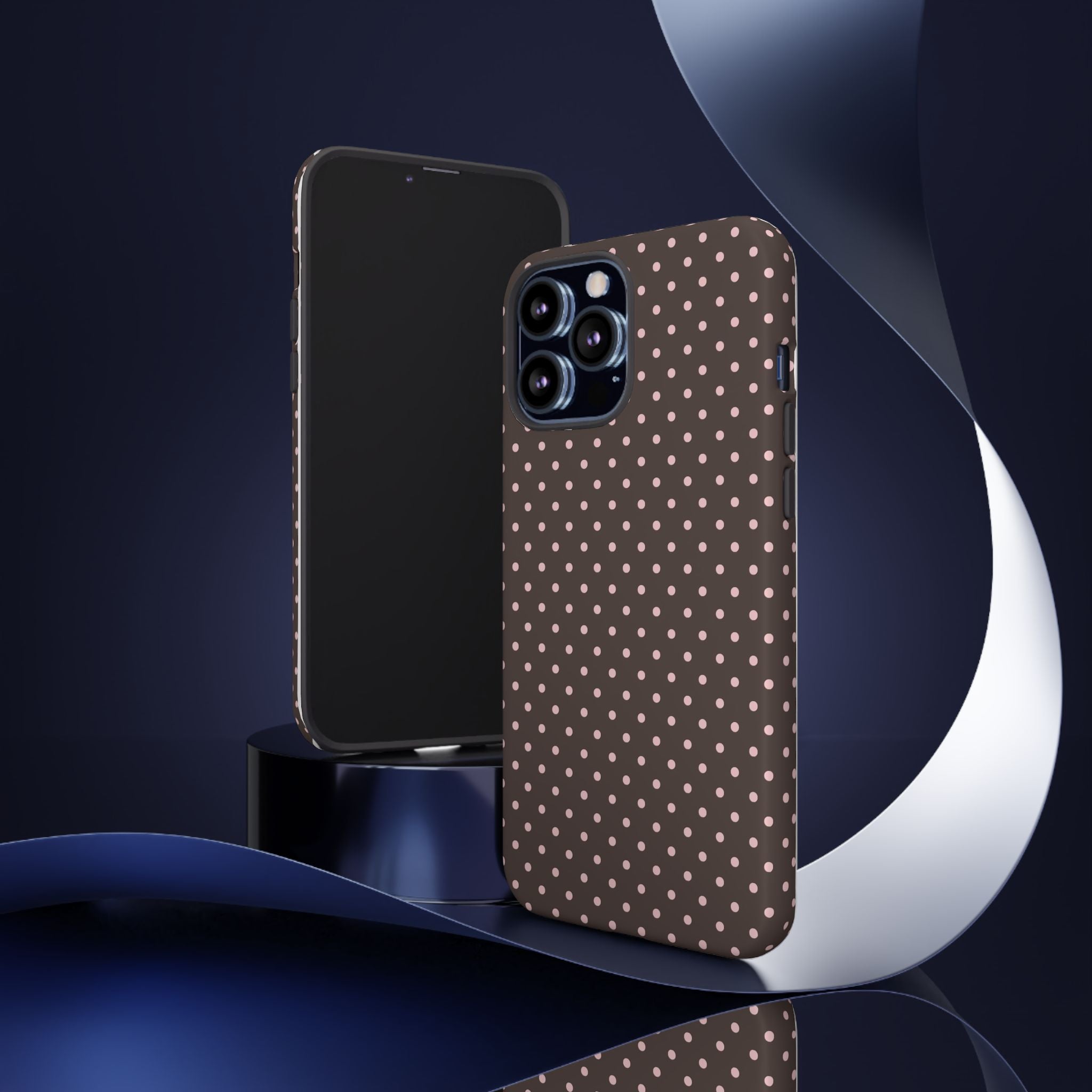 Brown Polka Phone Case