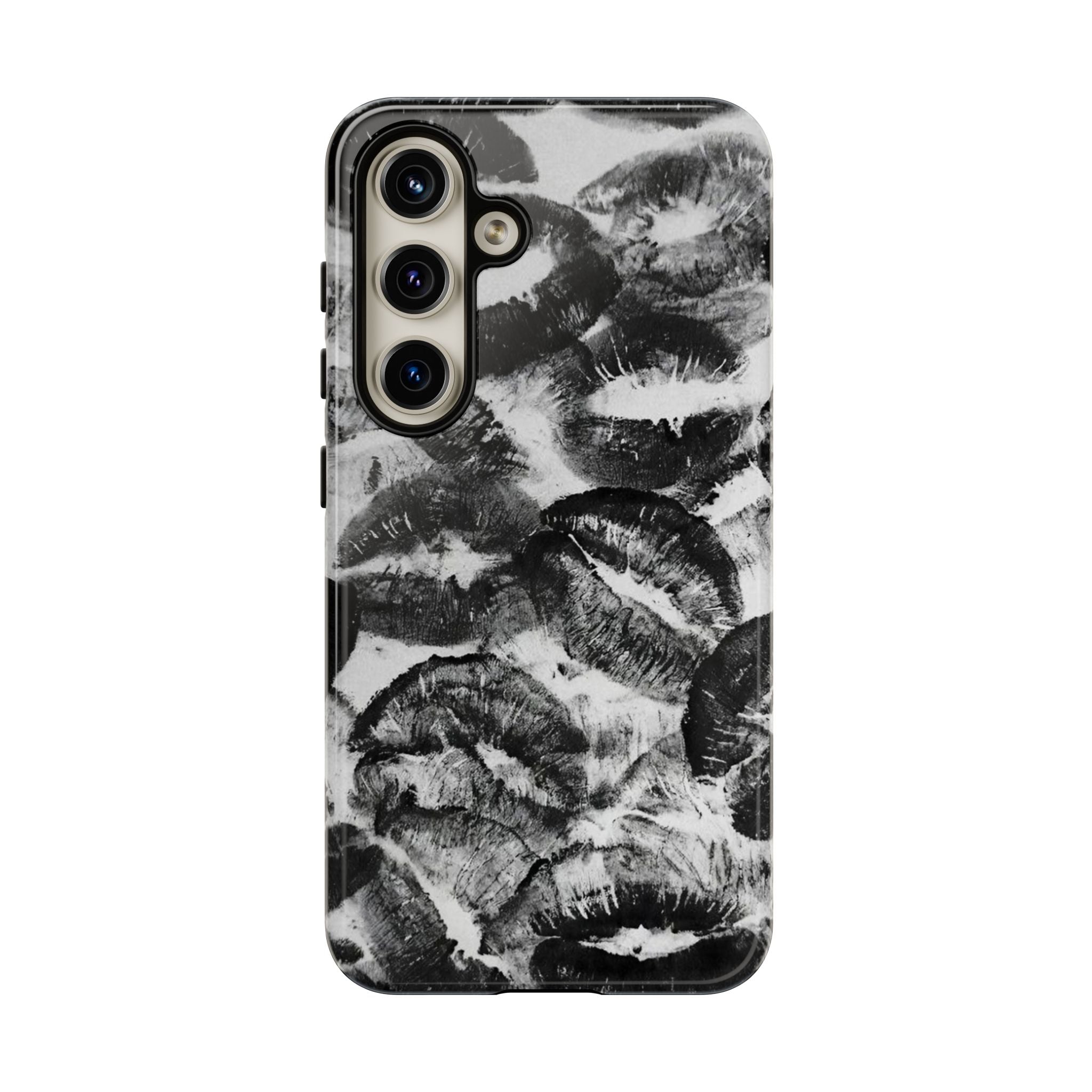 Black and Kiss Design Phone Case