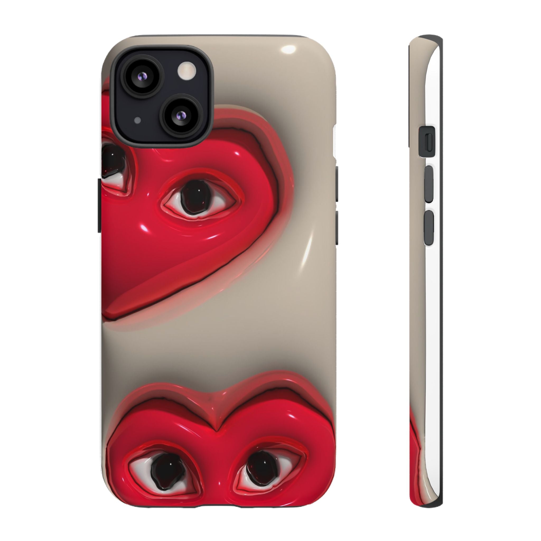 3D Hearts Phone Case