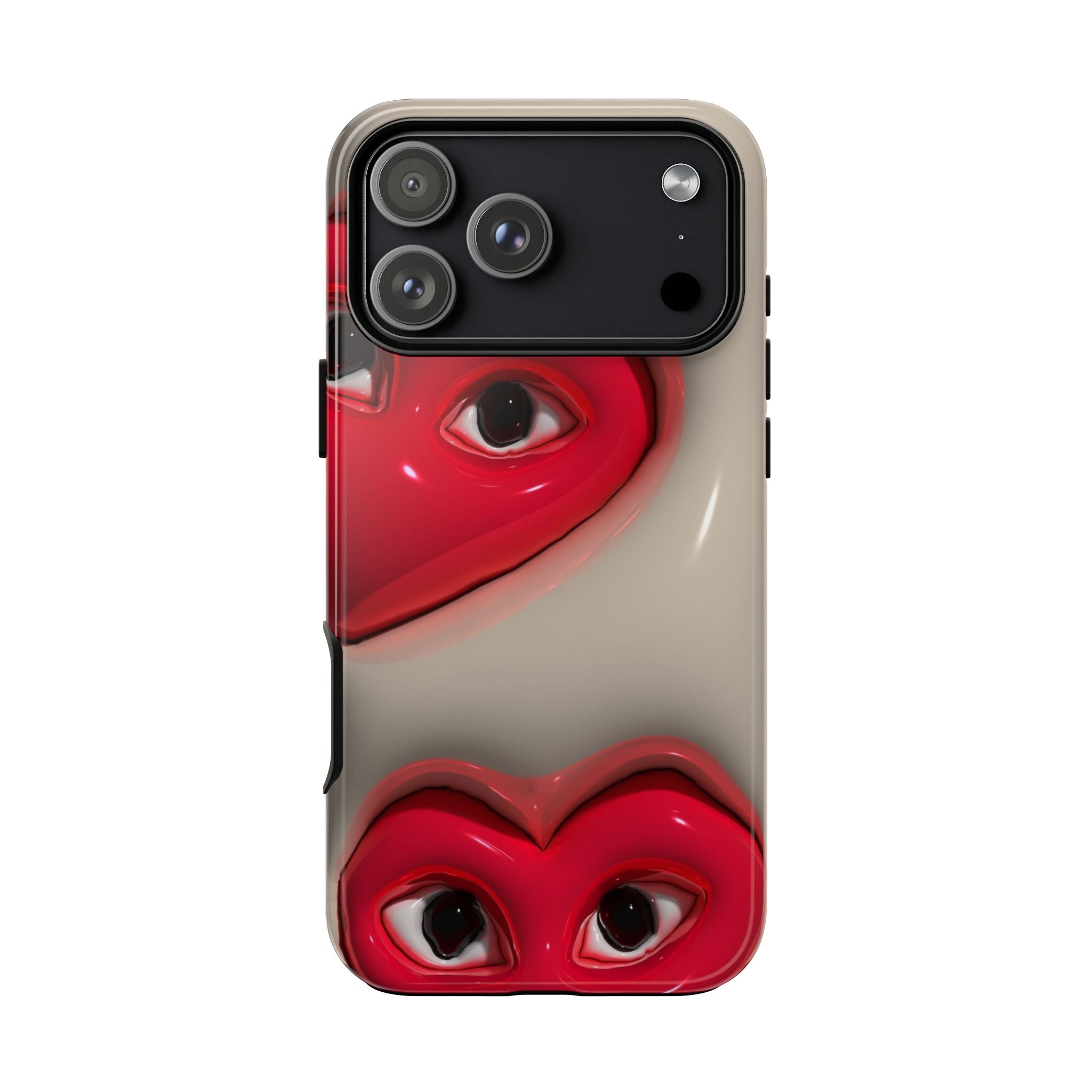 3D Hearts Phone Case