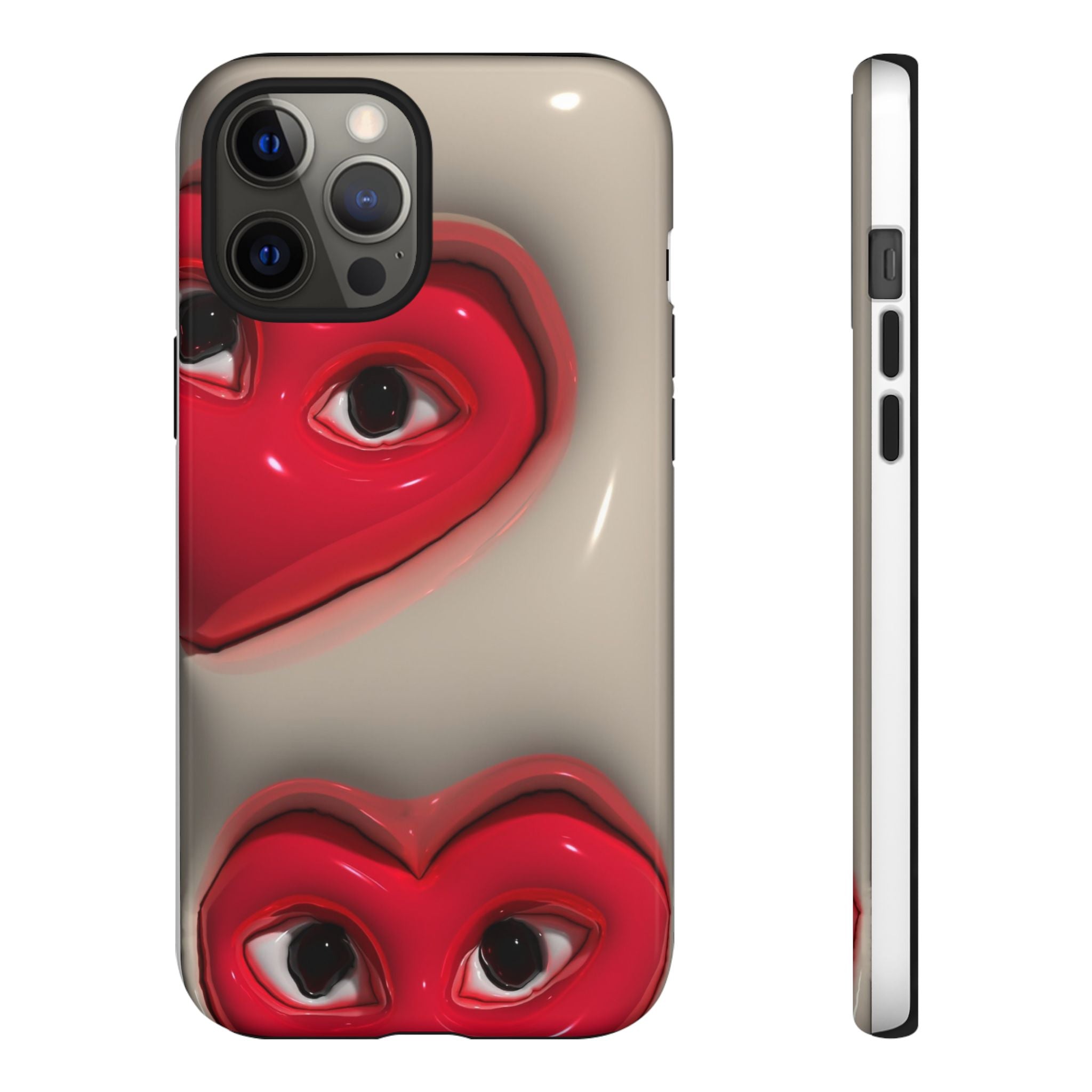 3D Hearts Phone Case