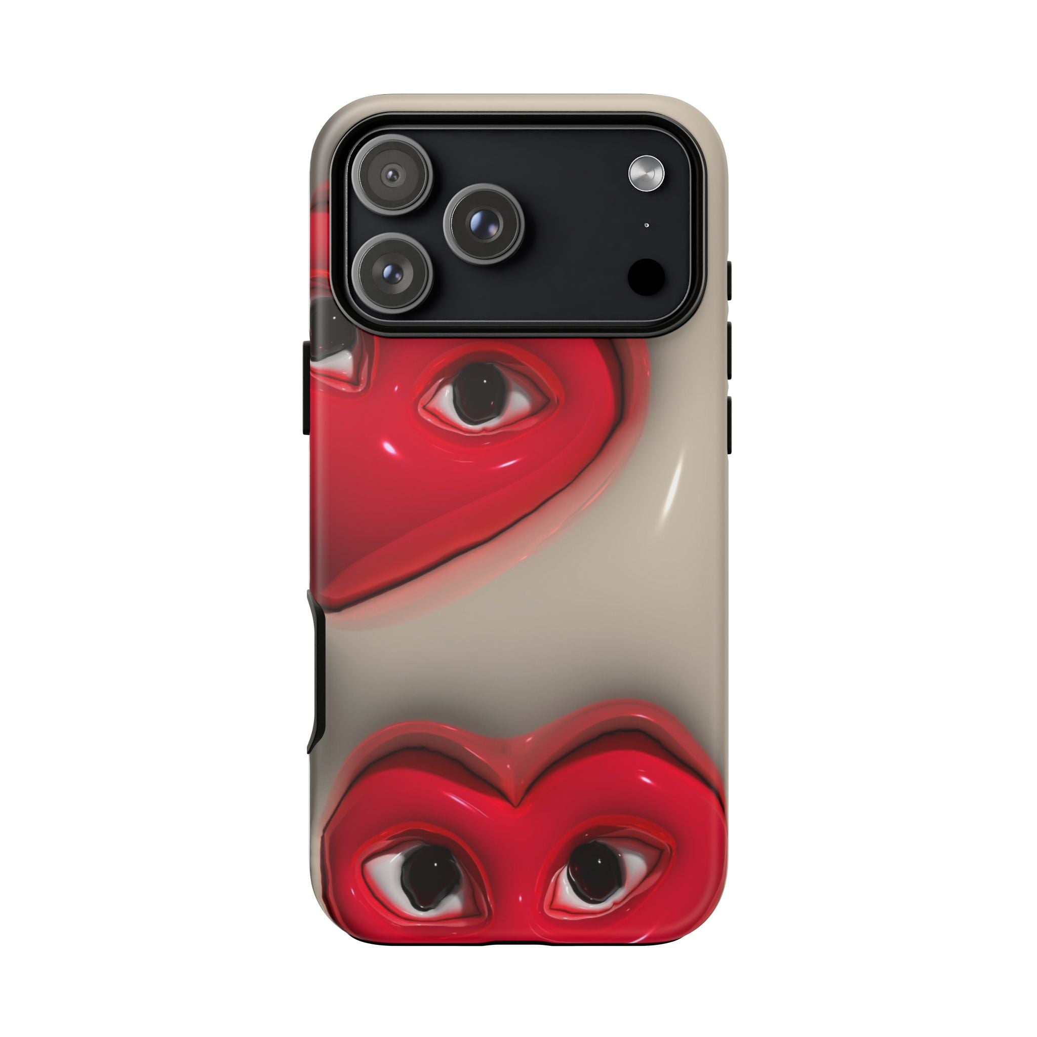 3D Hearts Phone Case