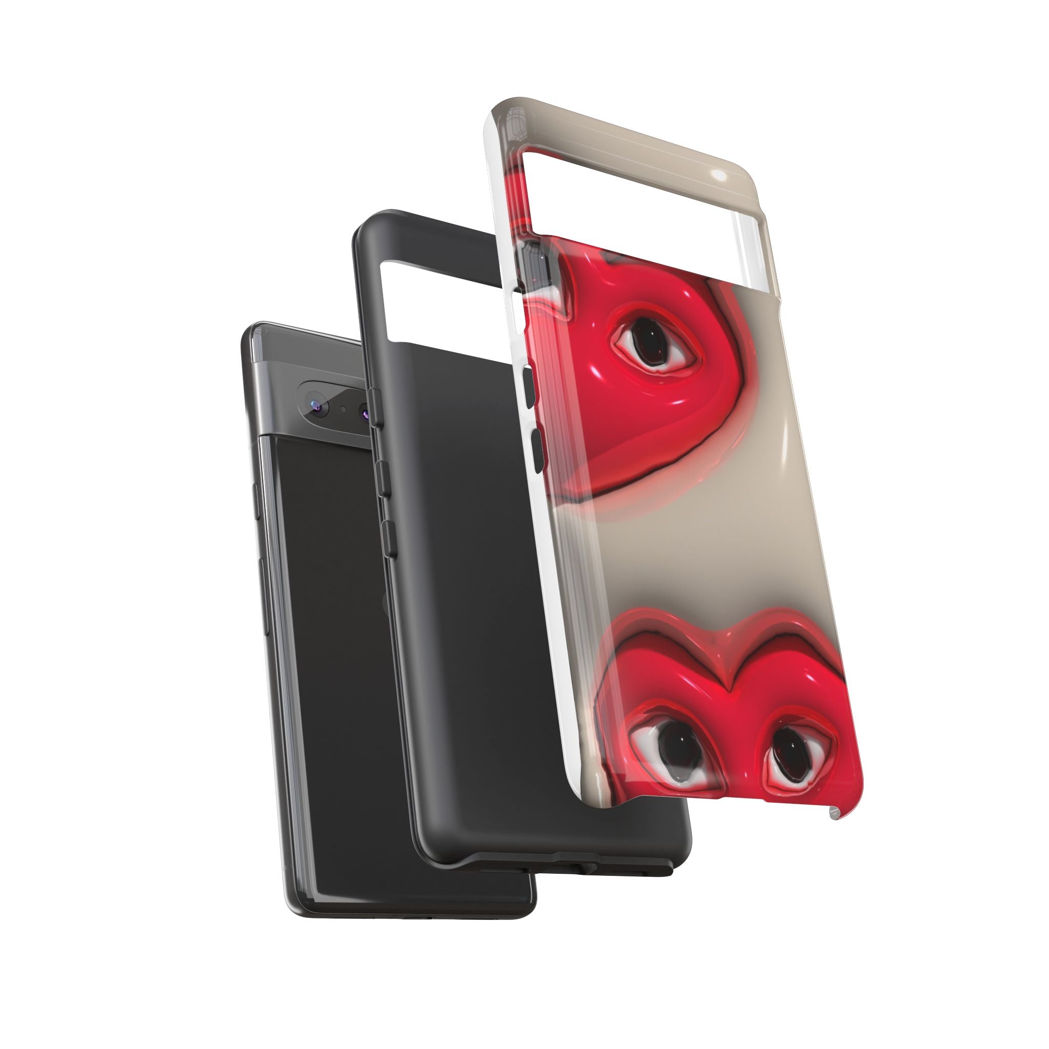 3D Hearts Phone Case
