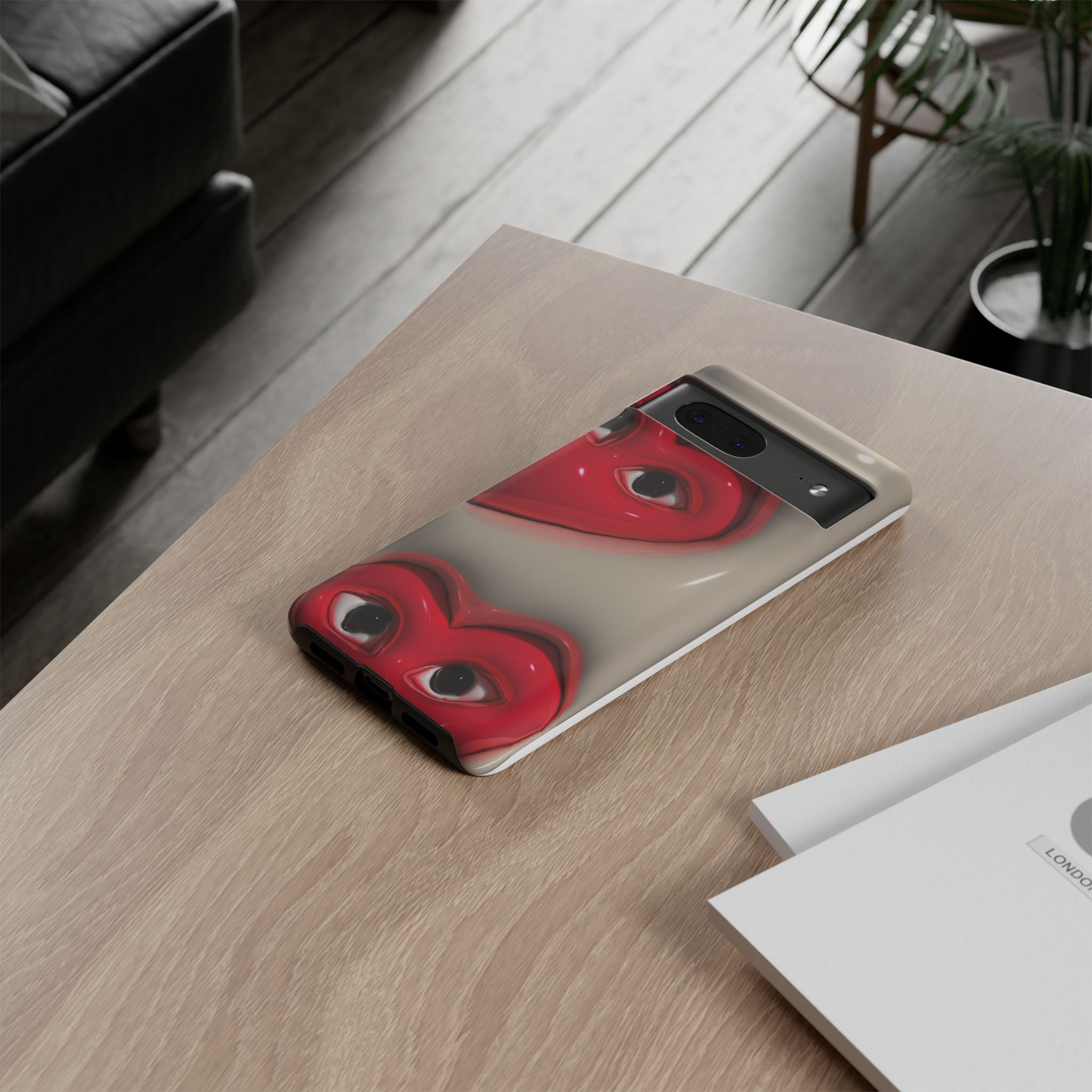 3D Hearts Phone Case