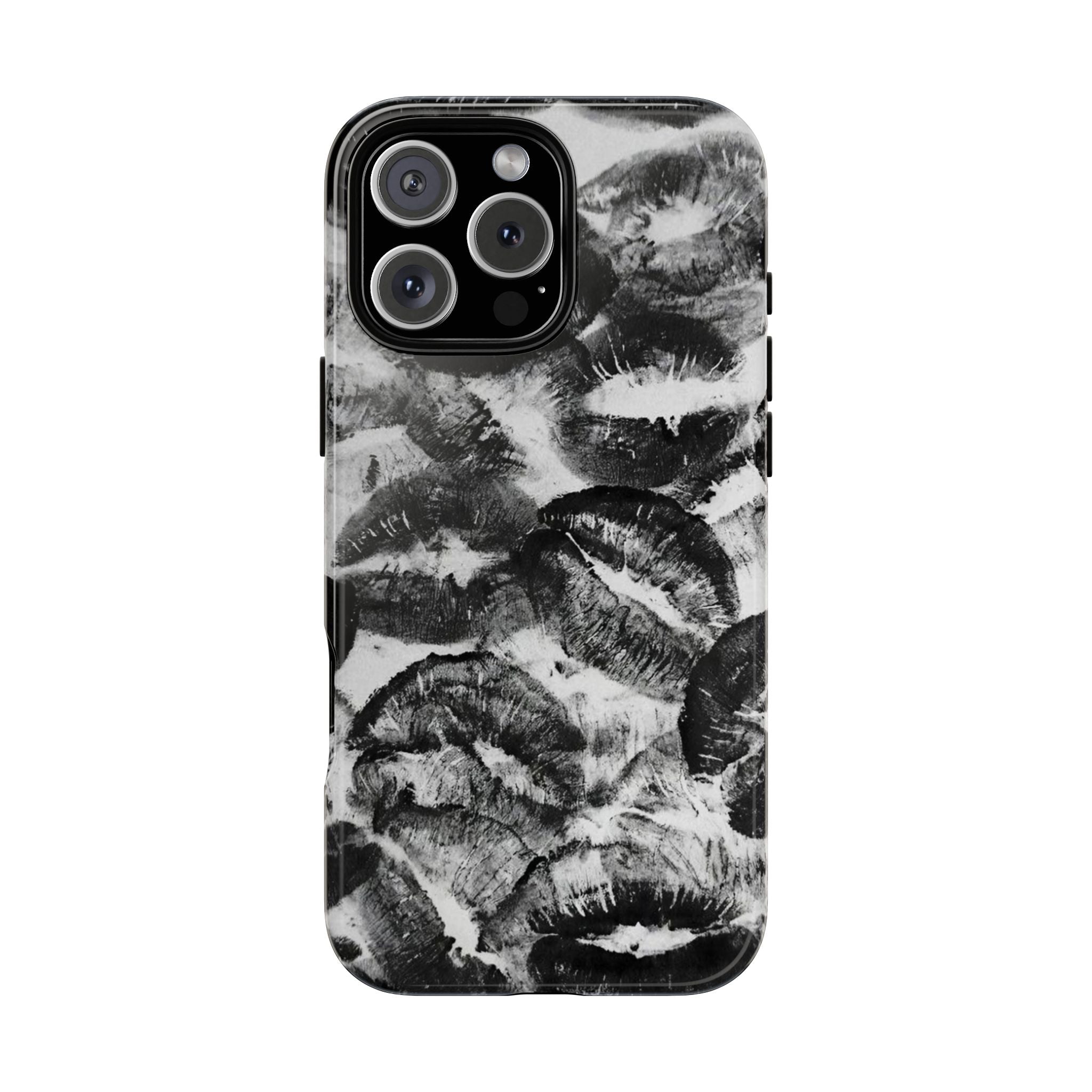 Black and Kiss Design Phone Case