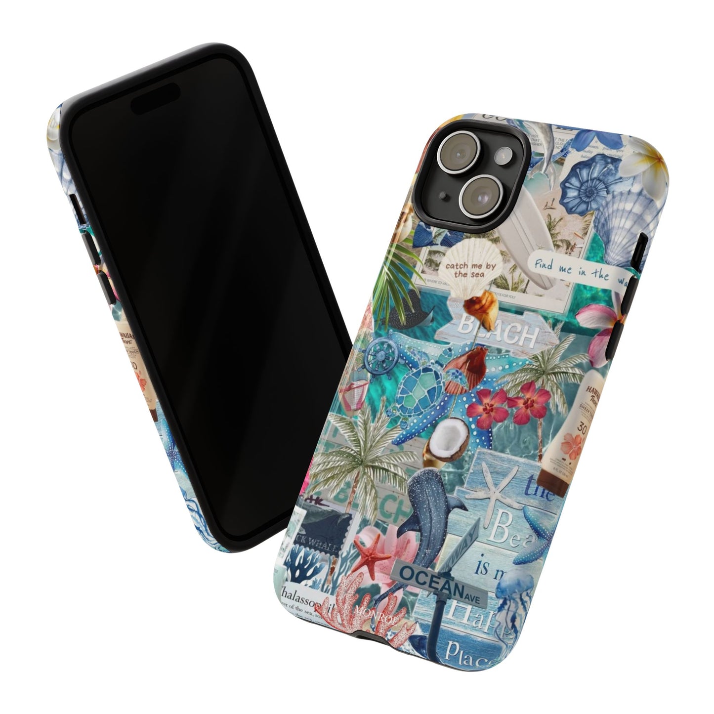 Tropical Beach Collage Tough Case