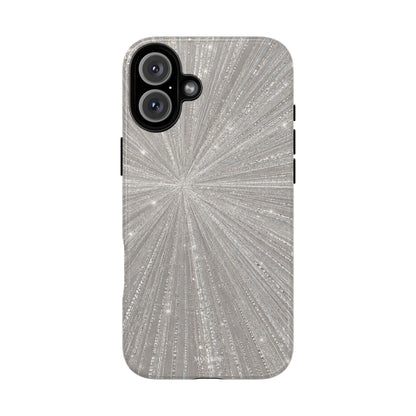 Sparkling Silver Burst Tough Case