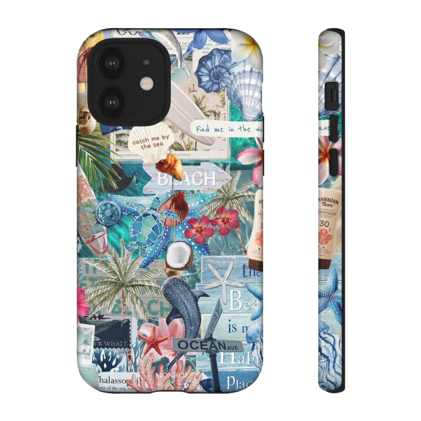 Tropical Beach Collage Tough Case
