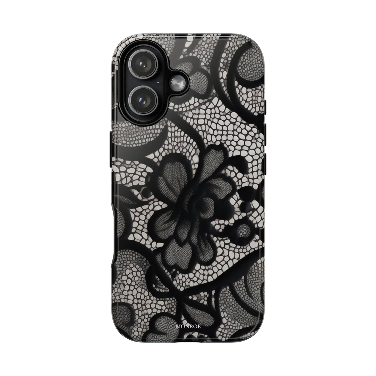 Black Vintage Lace Tough Case