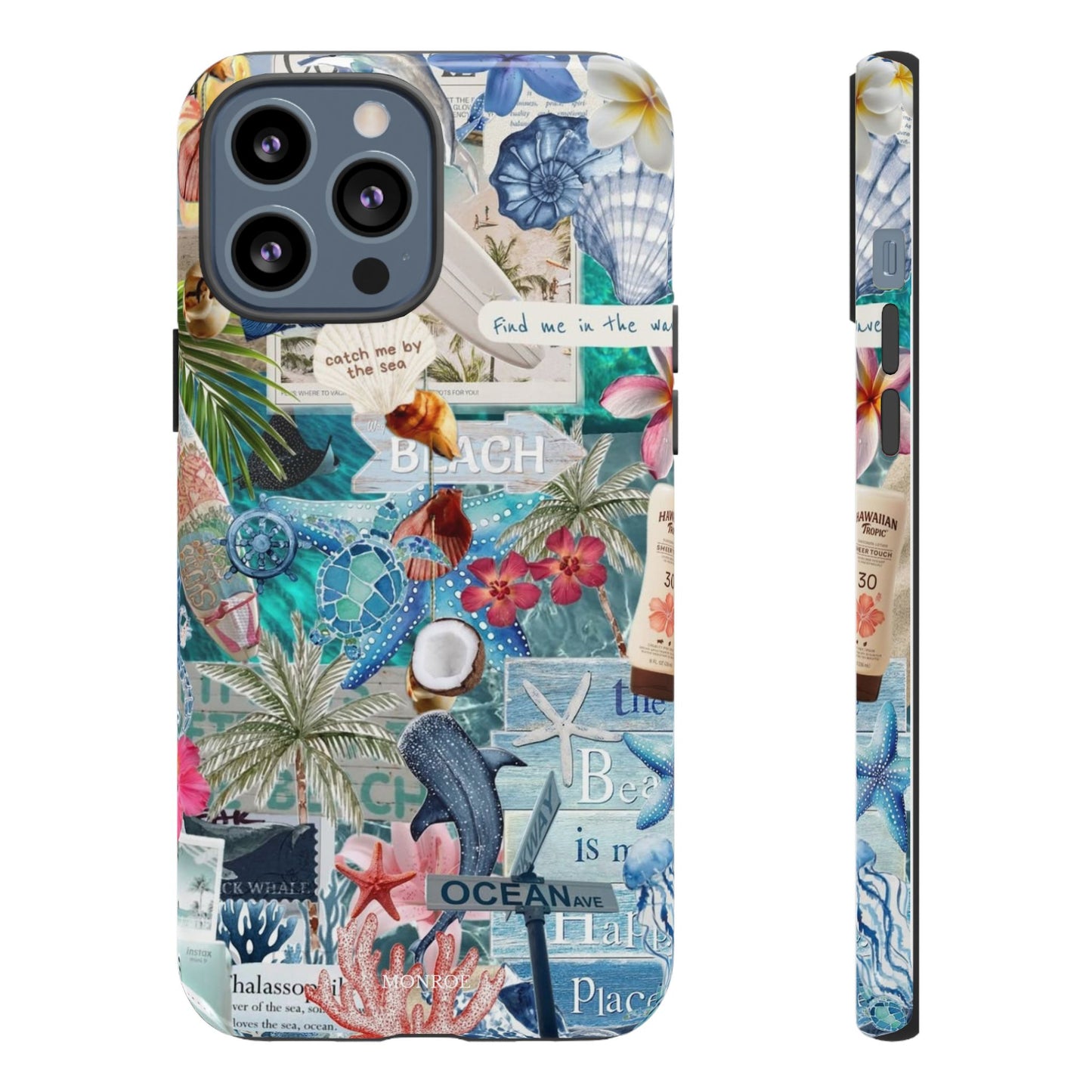 Tropical Beach Collage Tough Case