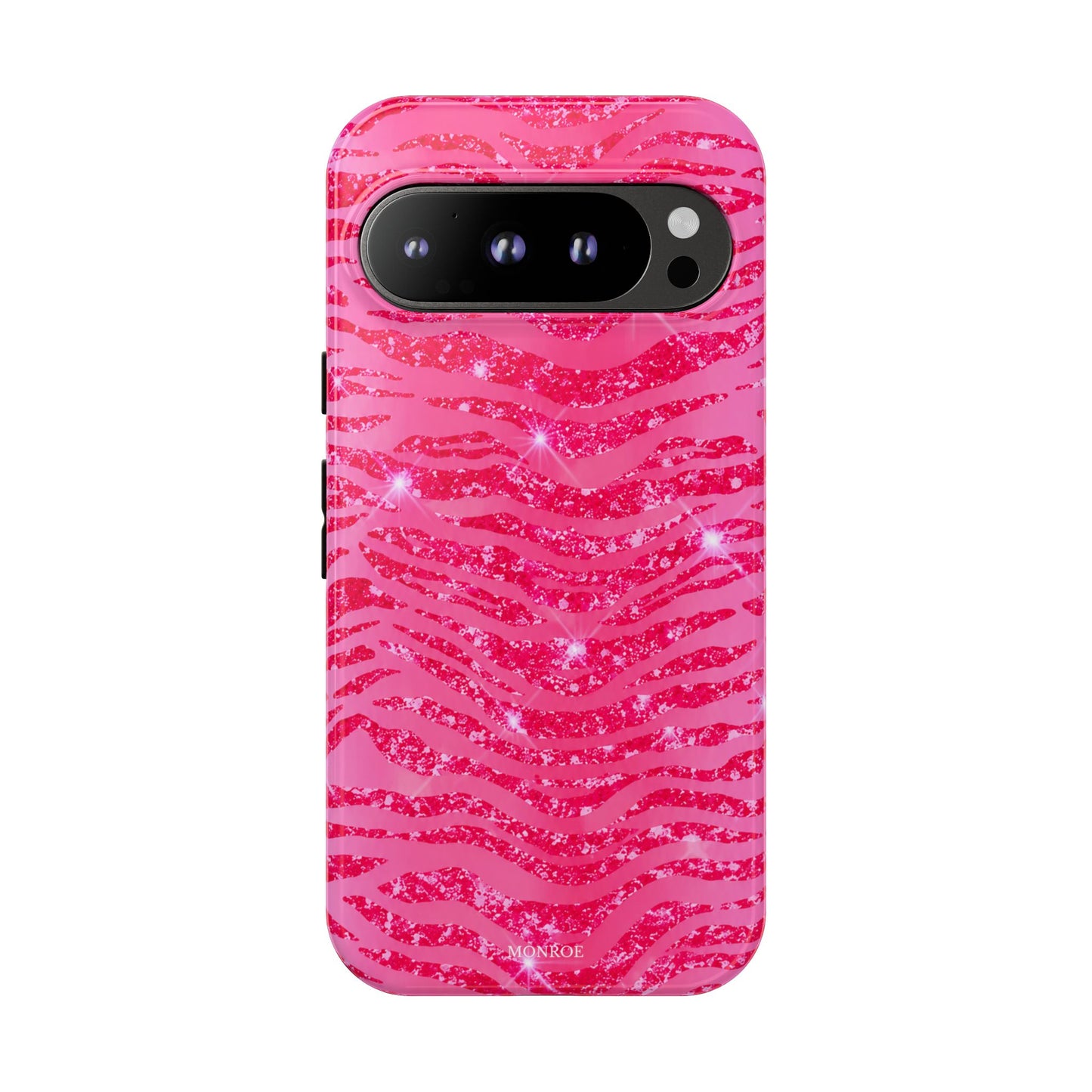 Pink Glitter Zebra Tough Case
