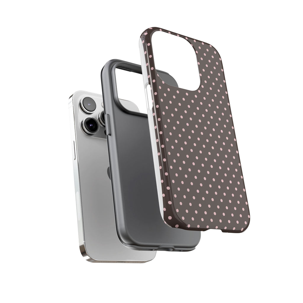 Brown Polka Phone Case