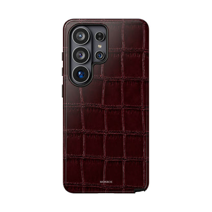 Burgundy Croc Tough Case