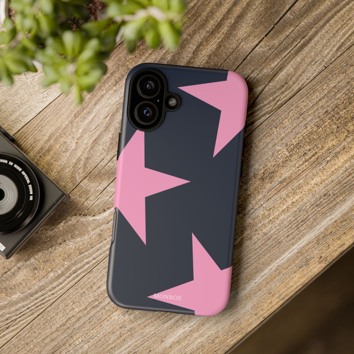 Navy & Pink Star Tough Cover