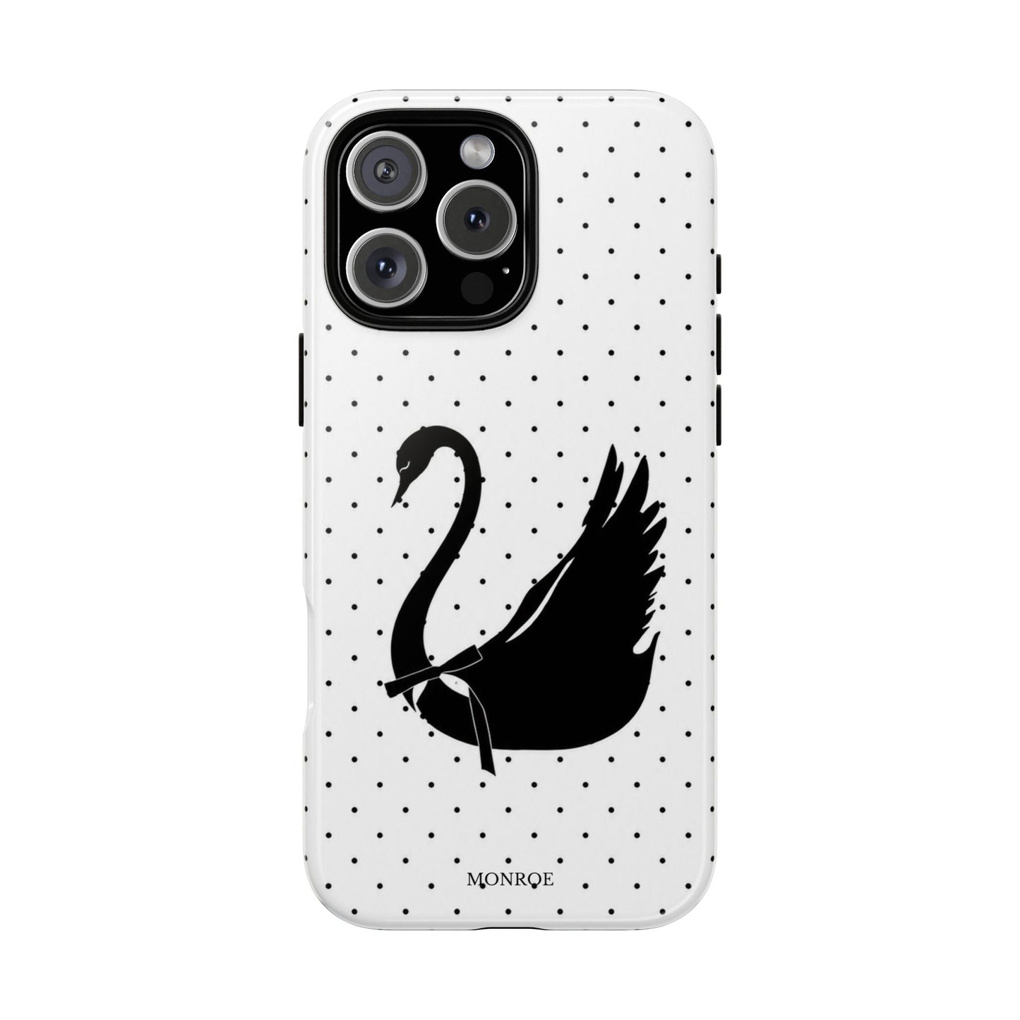 White Swan Polka Dot Tough Case