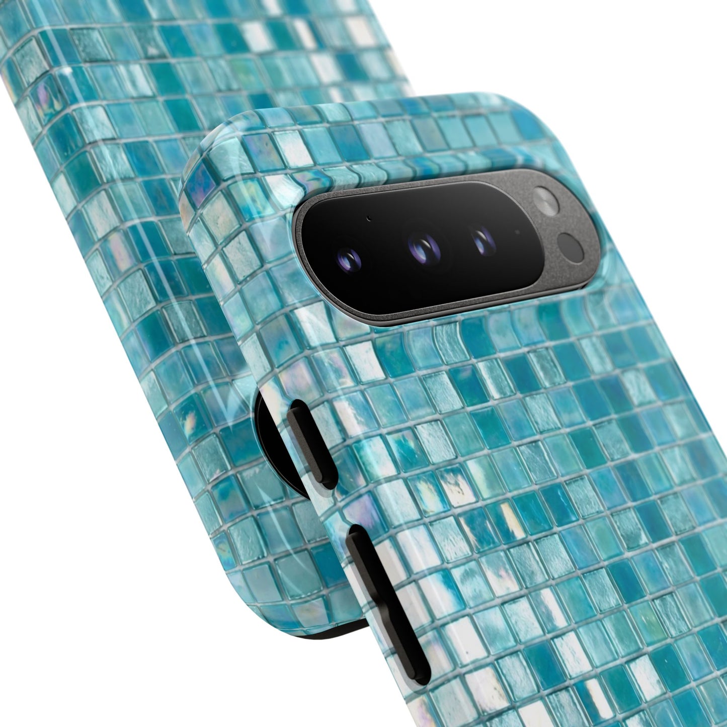 Hot Blue Mosaic Tile Tough Case