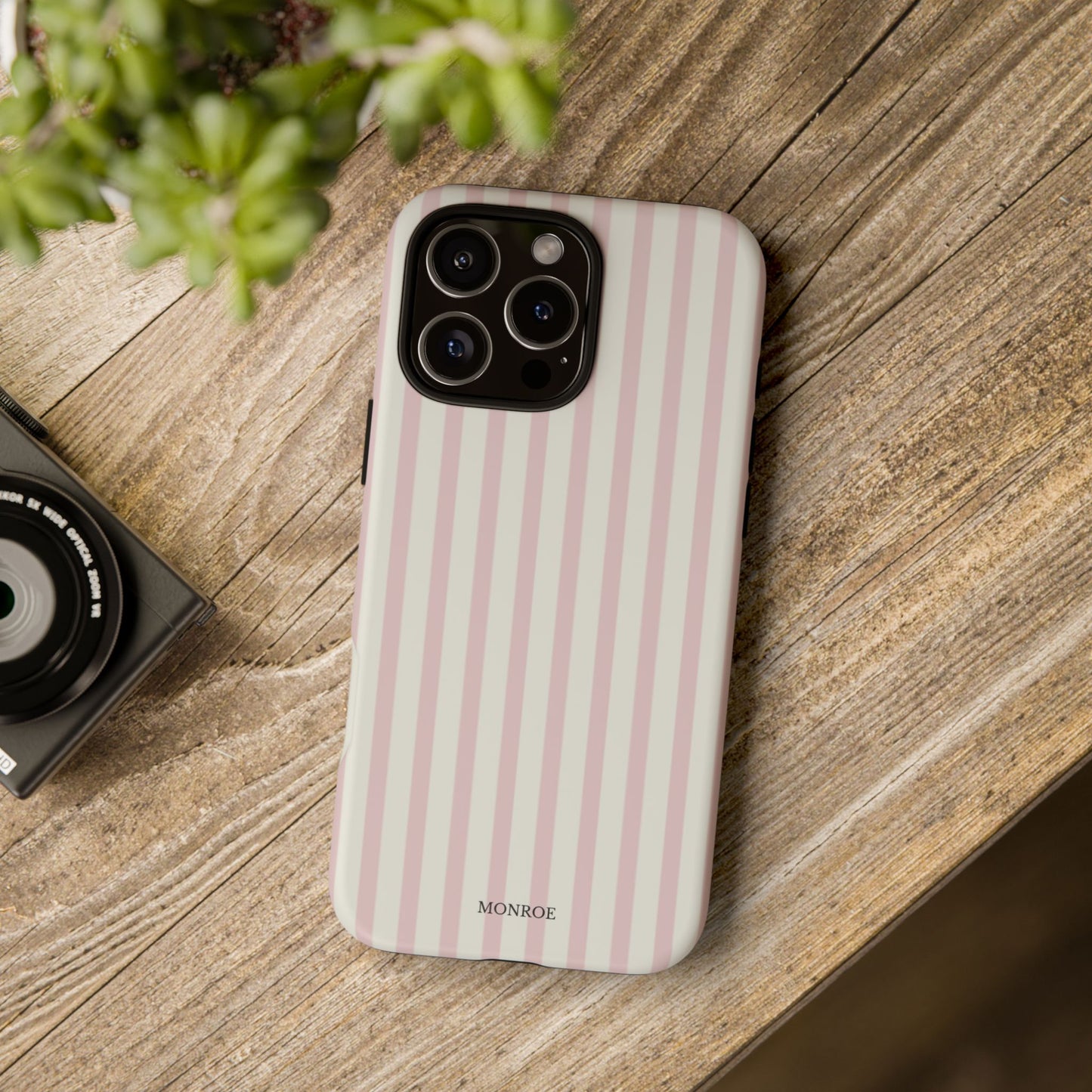 Light Pink Stripe Tough Phone Case