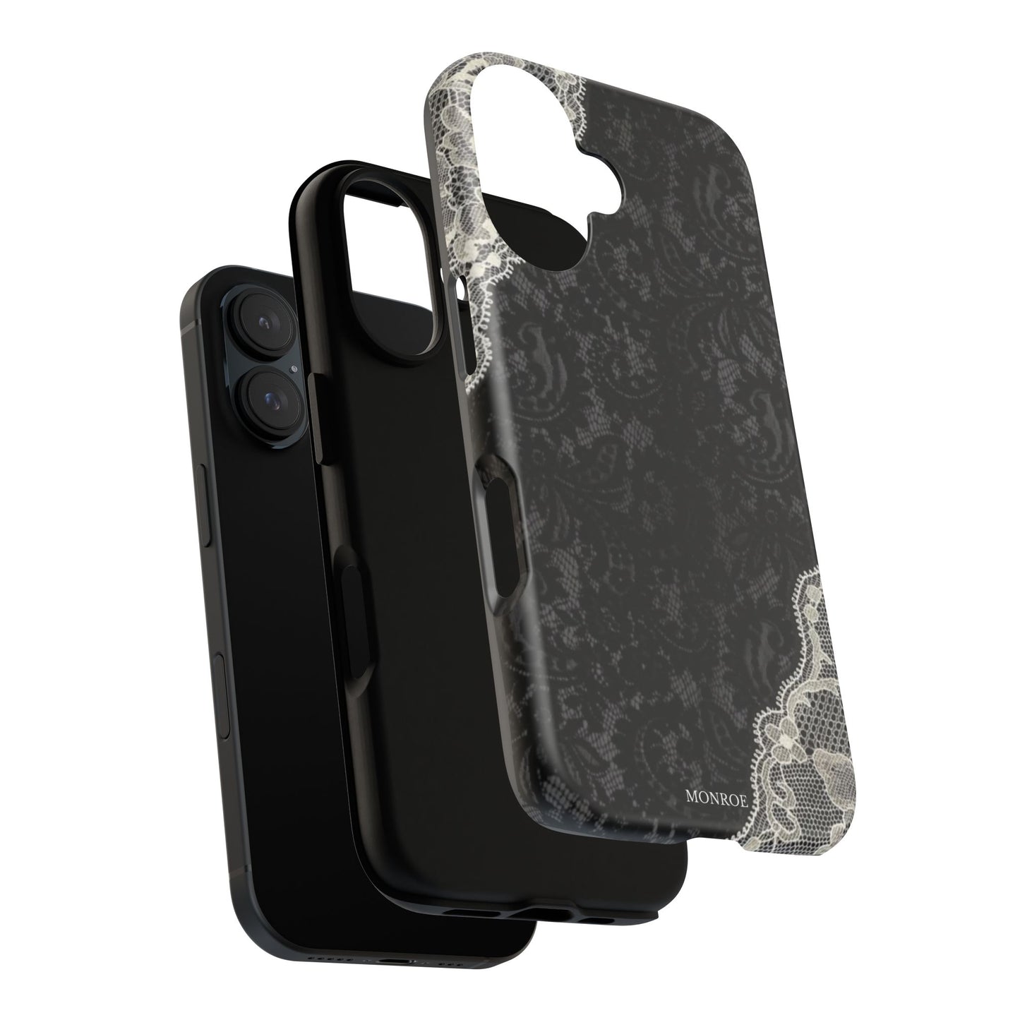 Black & White Edged Tough Case