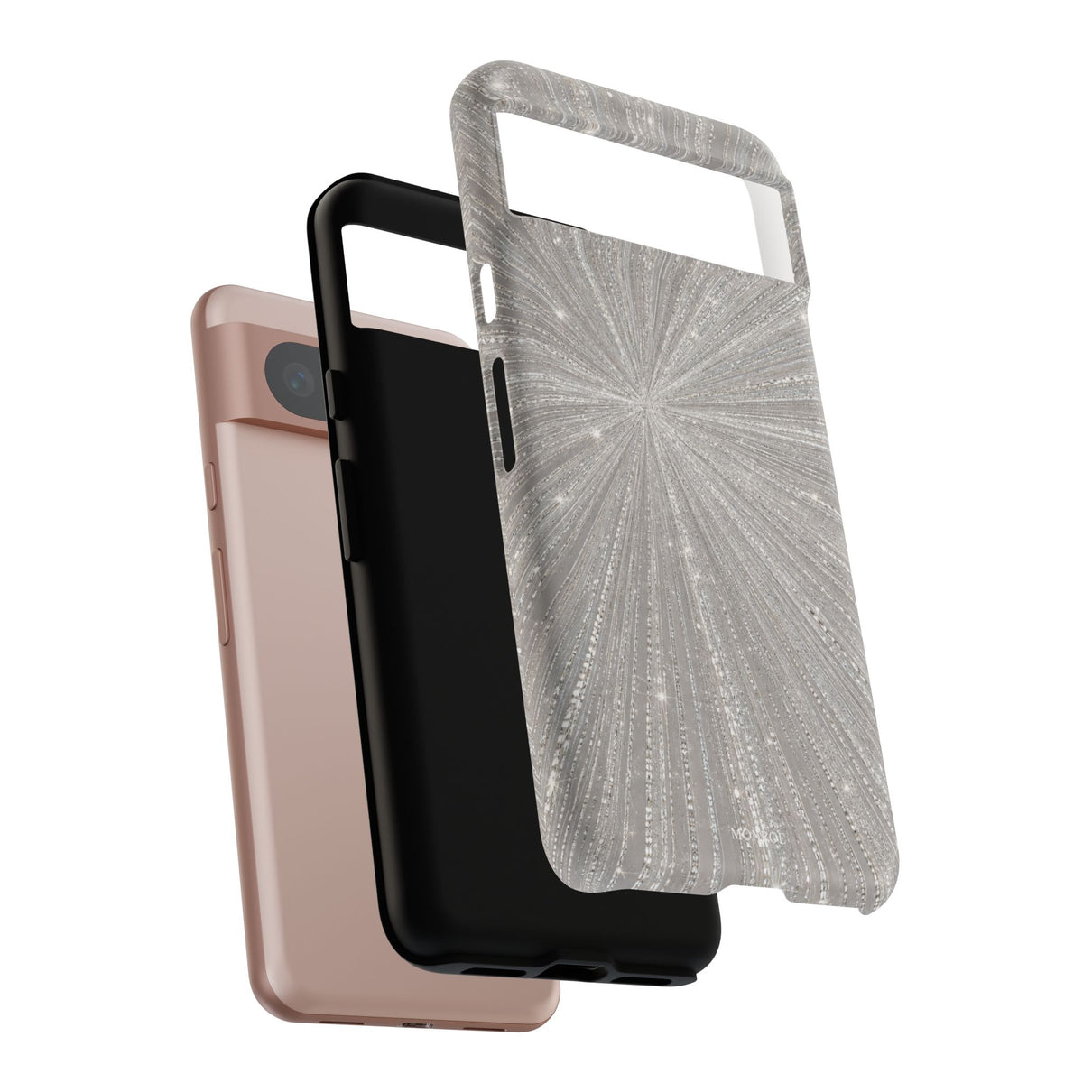 Sparkling Silver Burst Tough Case
