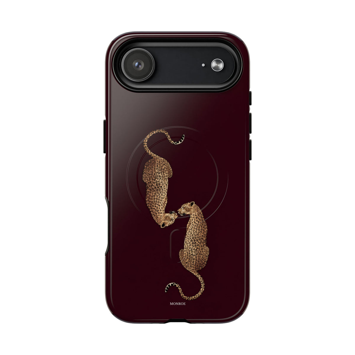 Burgundy Leopard Duo MagSafe Case