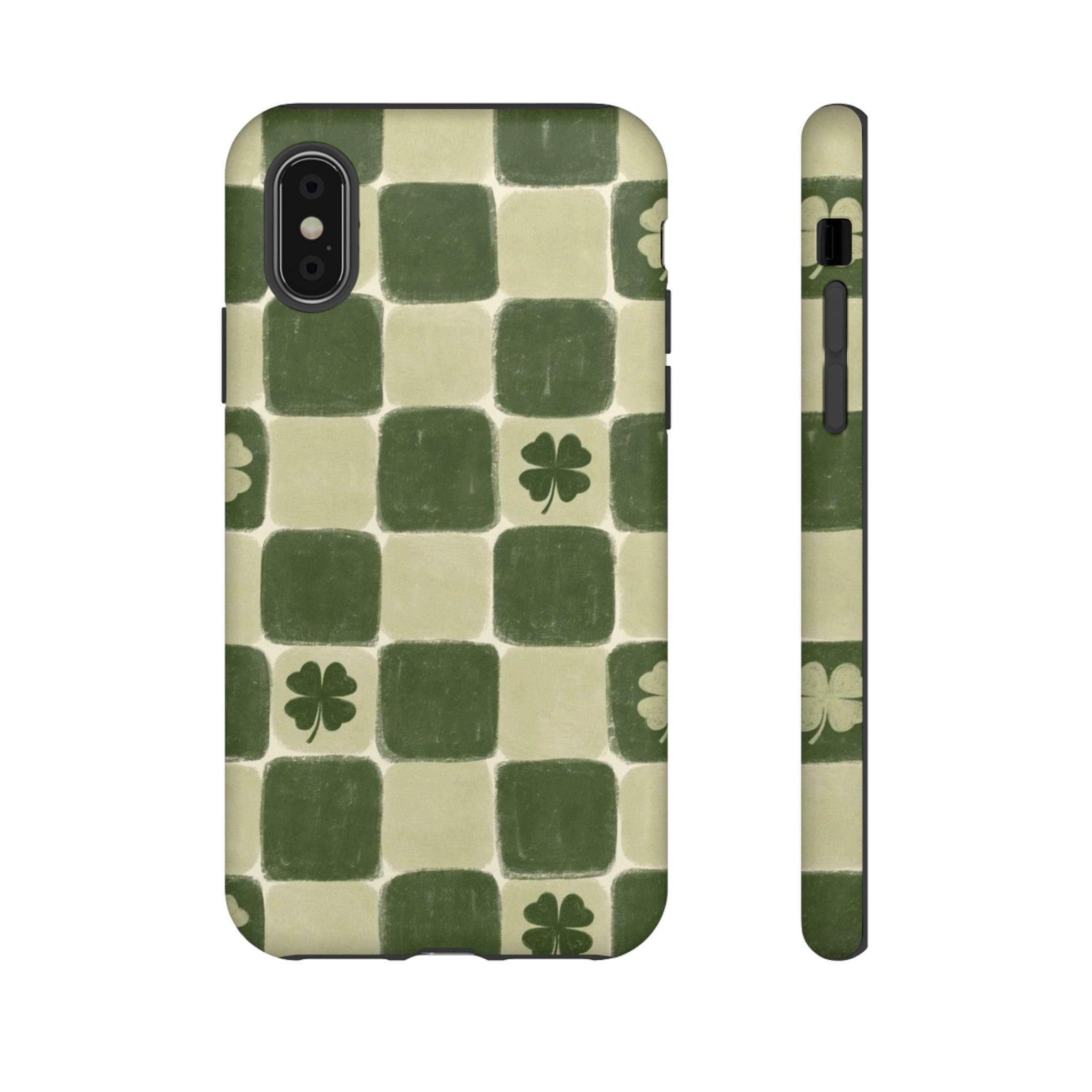 Clover Checker Tough Phone Case