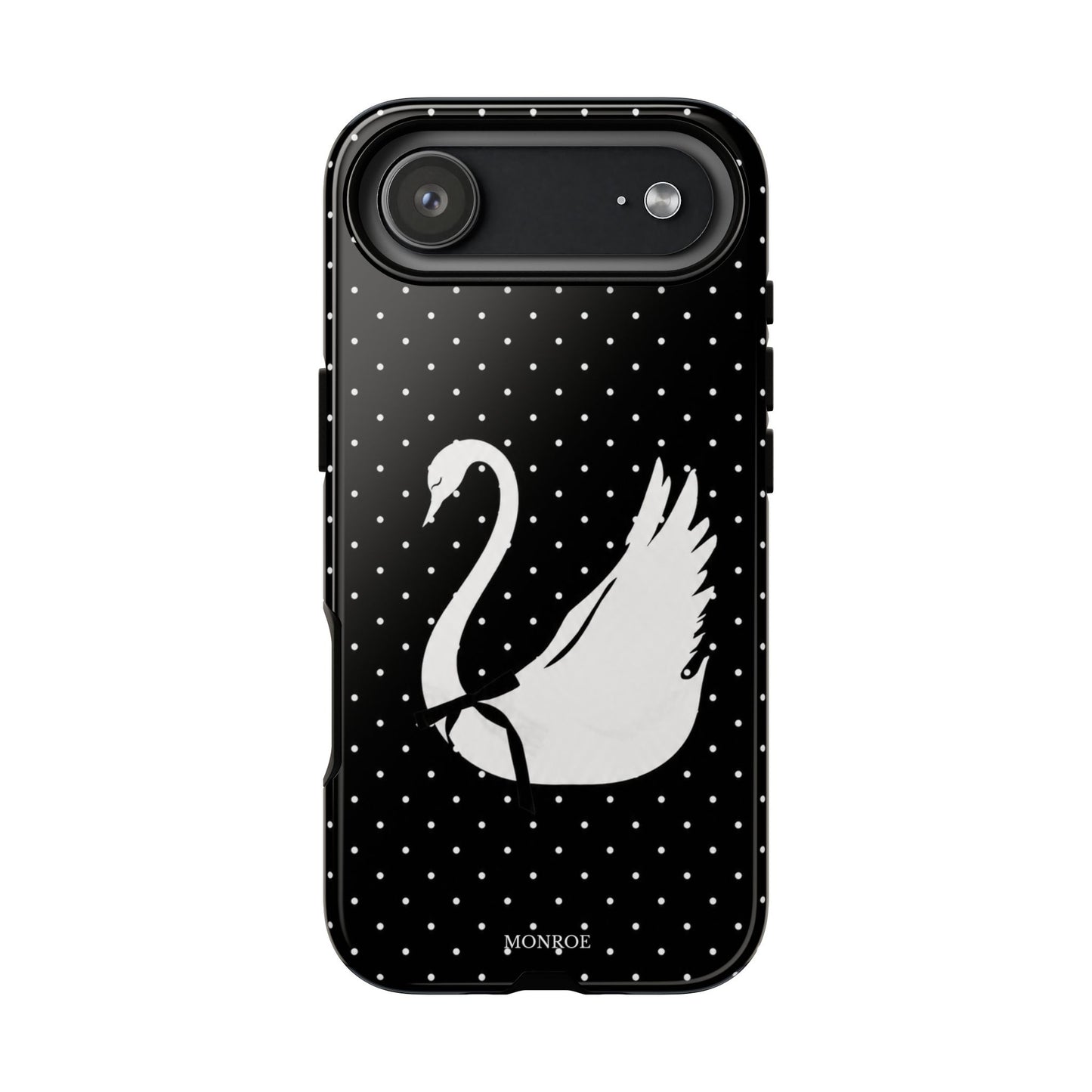 Black Swan Polka Dot Tough Phone Case