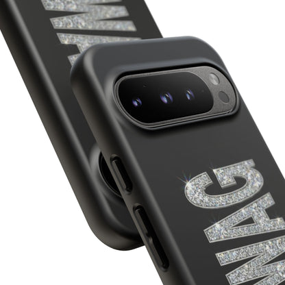 “#SWAG” Black Bling Tough Case