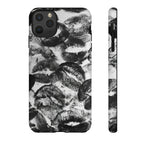 Black and Kiss Design Phone Case