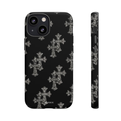 Black Crystal Cross Tough Case
