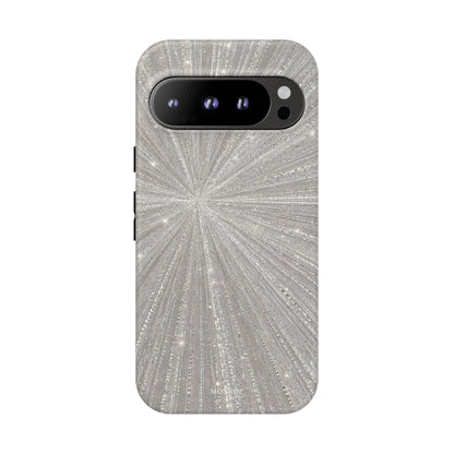 Sparkling Silver Burst Tough Case