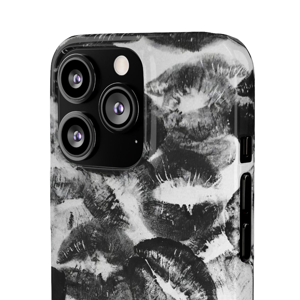 Black & White Kiss Print Case
