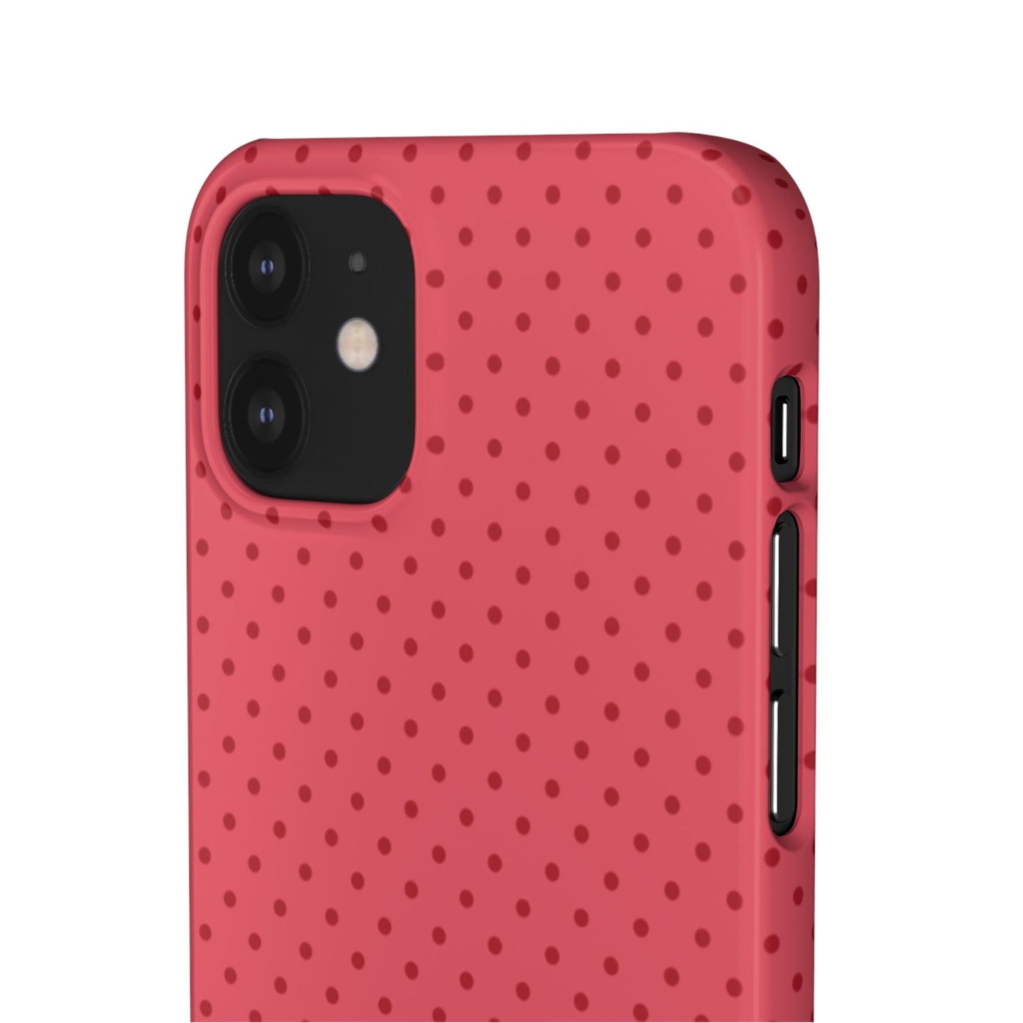 Coral Polka Dot Snap Phone Case