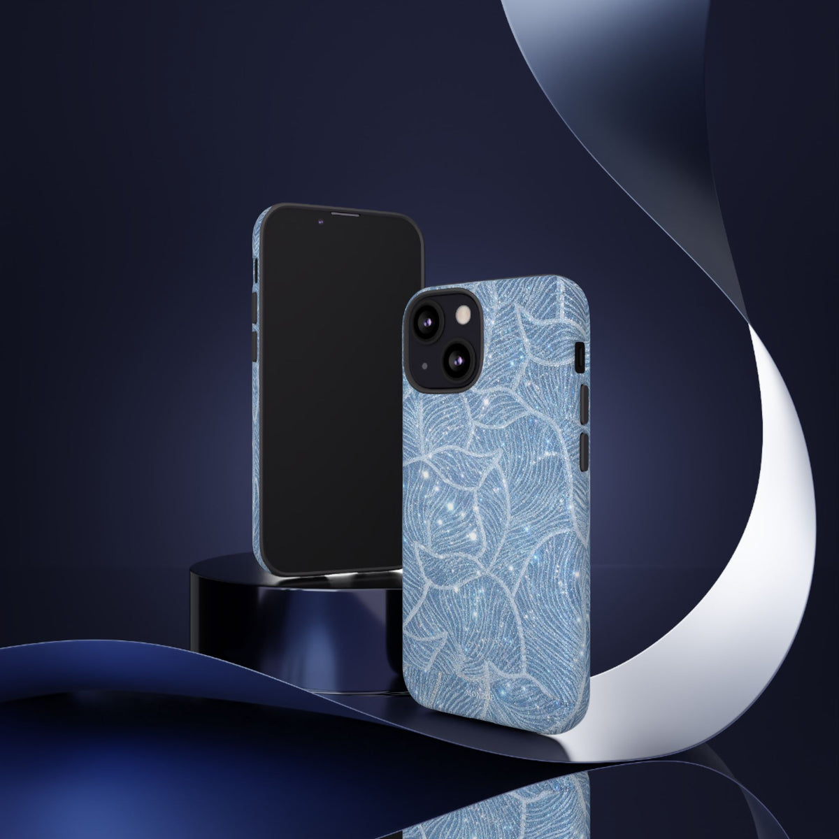 Glacier Blue Floral Tough Case