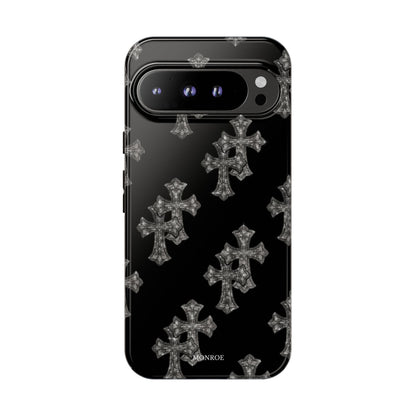 Black Crystal Cross Tough Case