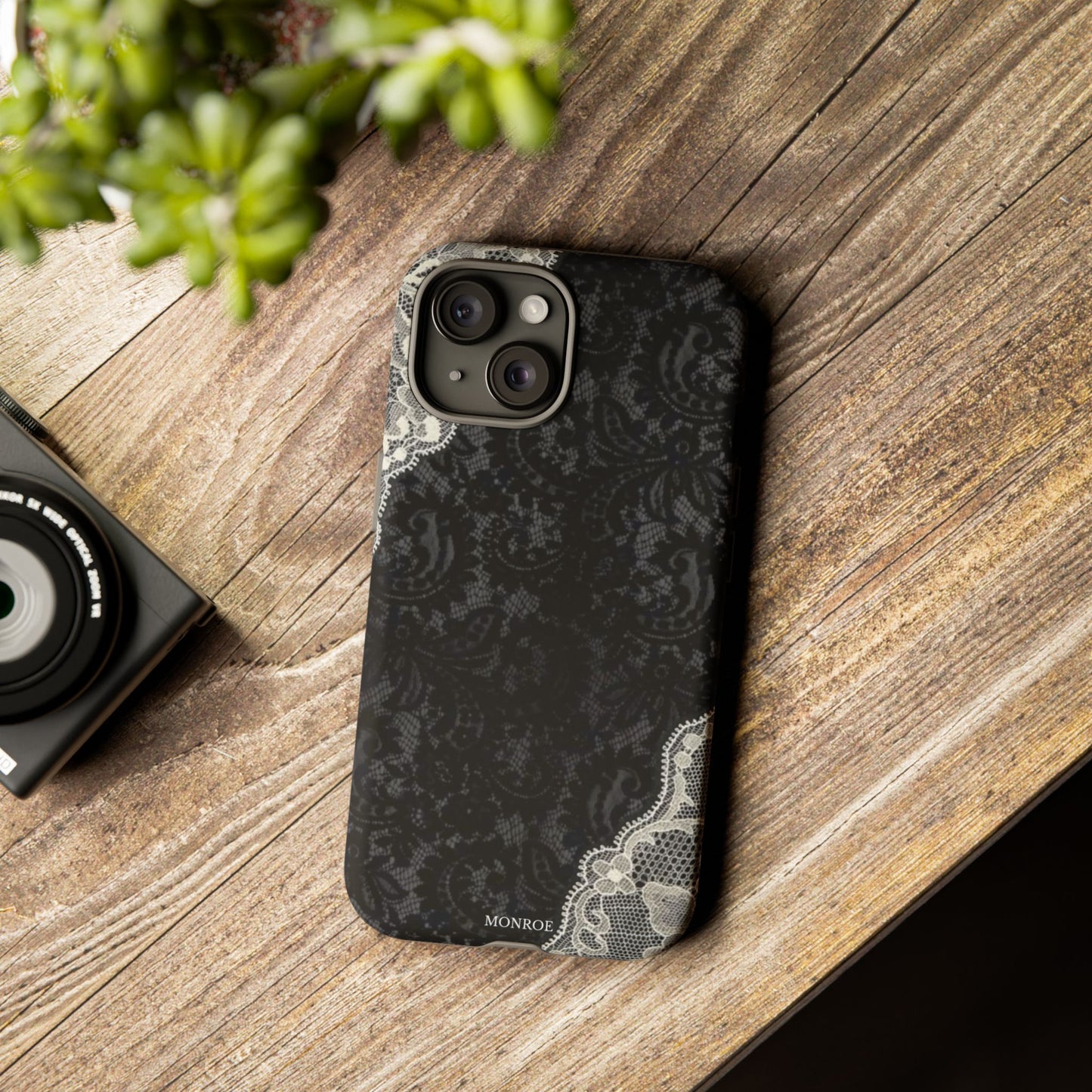 Black & White Edged Tough Case