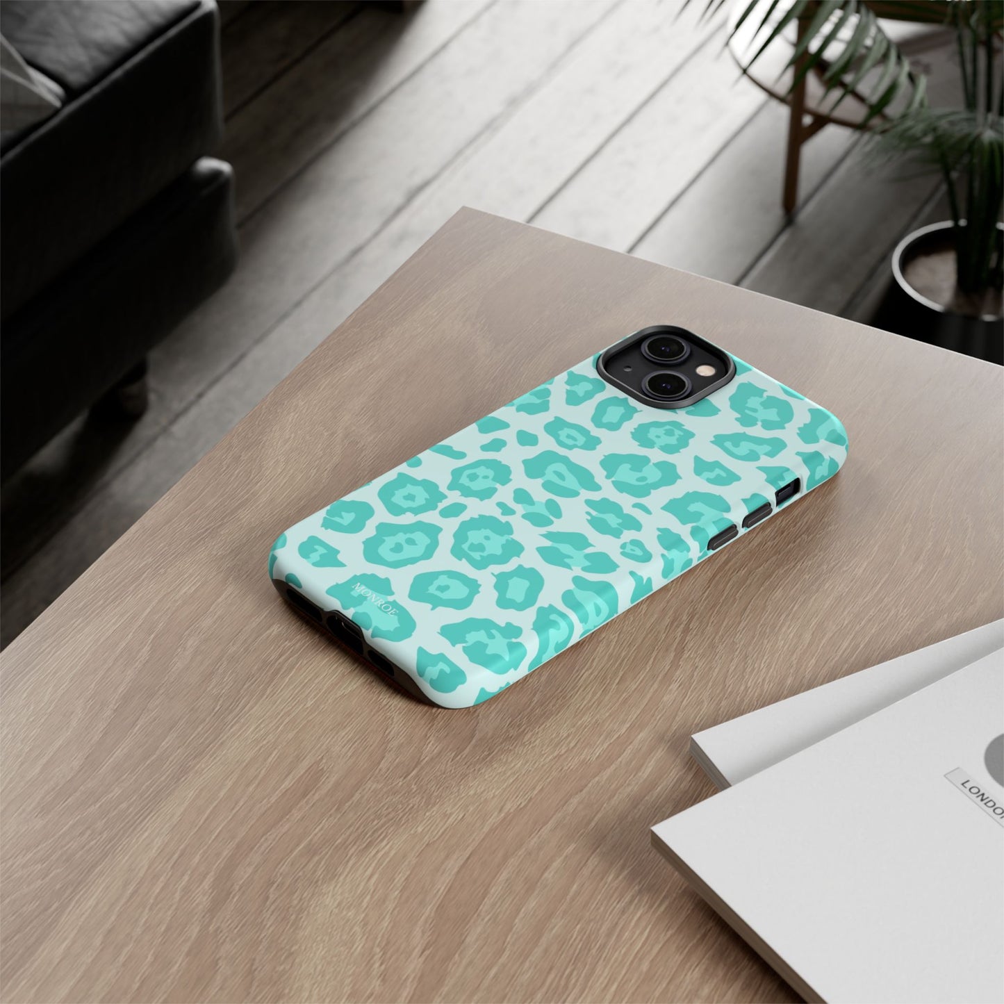 Teal Leopard Tough Case