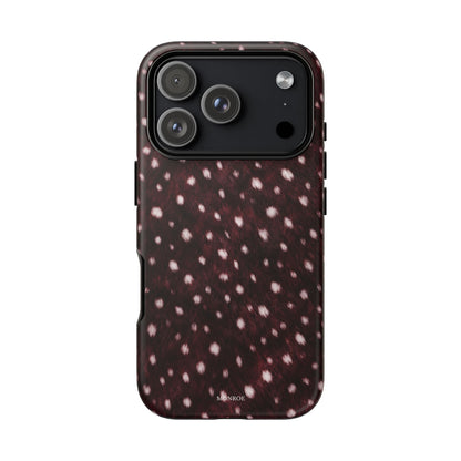 Burgundy Spotted Fur Tough Case