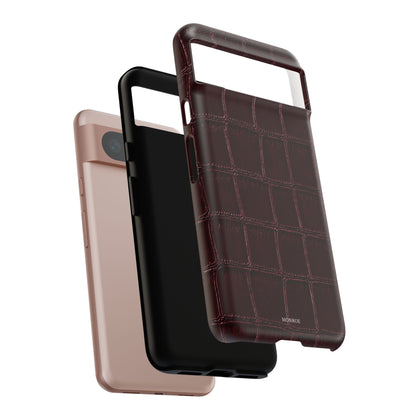 Burgundy Croc Tough Case